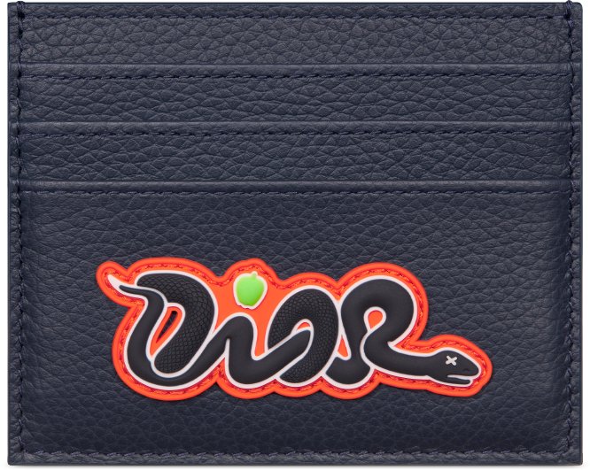 DIOR AND KAWS Card Holder Front view Front view
