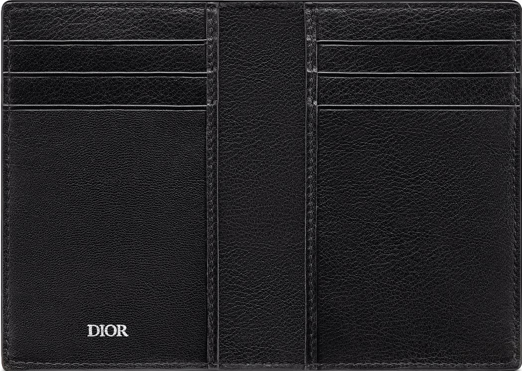 디올 CD 아이콘 수직 이중 카드 홀더 2ESCH138CDI_H00N