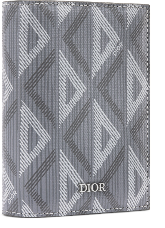 DIOR | バーティカル 2つ折りカードホルダー CD Diamond コーティング コットンキャンバス