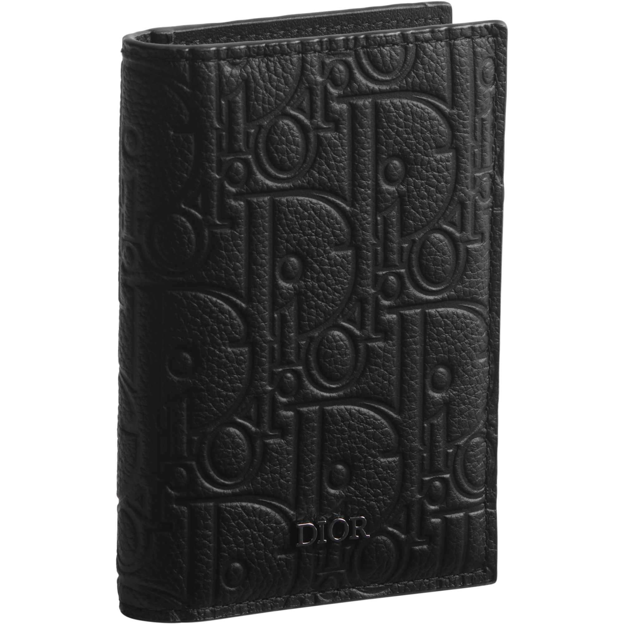 Bifold Card Holder Black Dior Gravity Leather E03