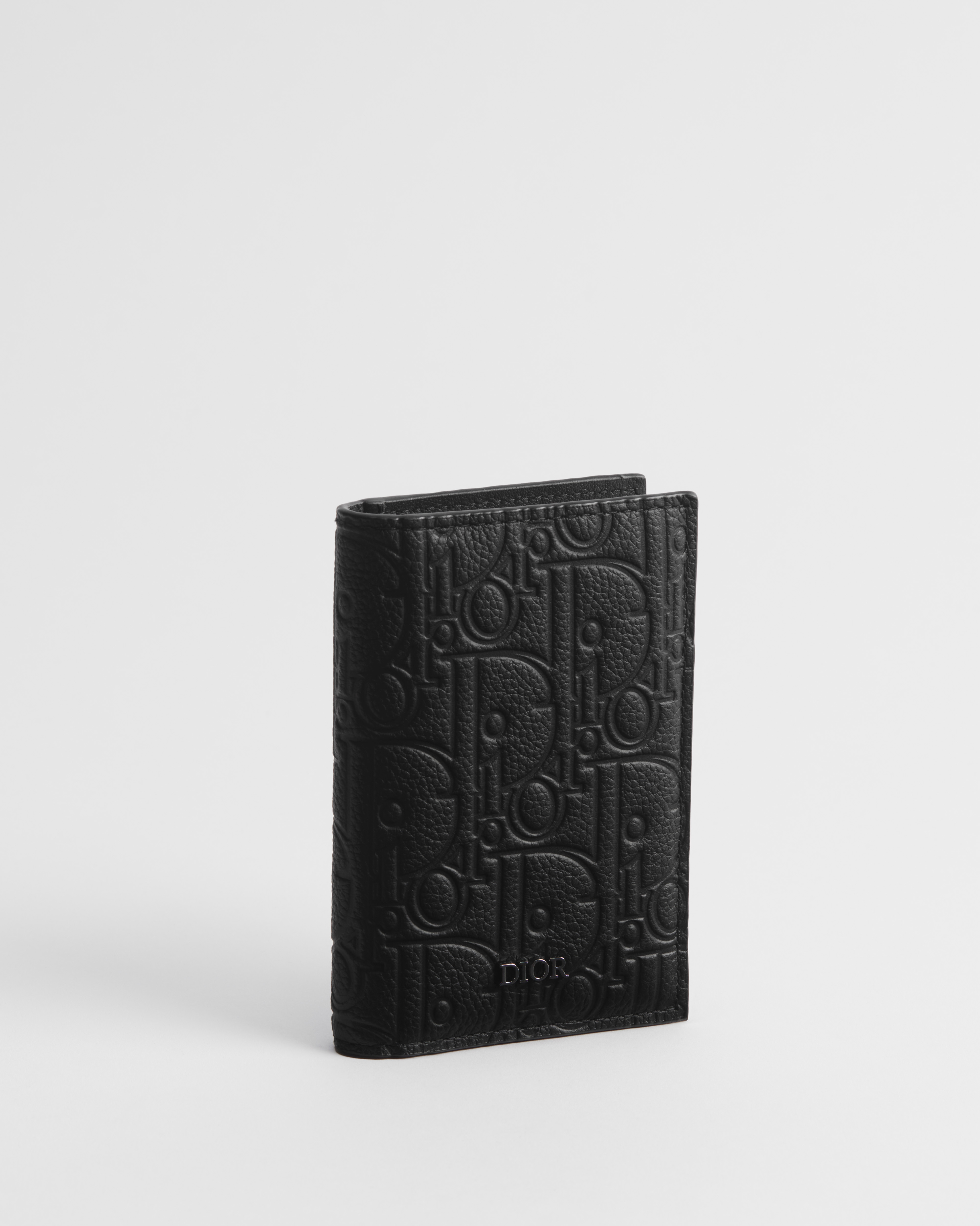 對折卡夾 黑色 Dior Gravity 皮革 E03