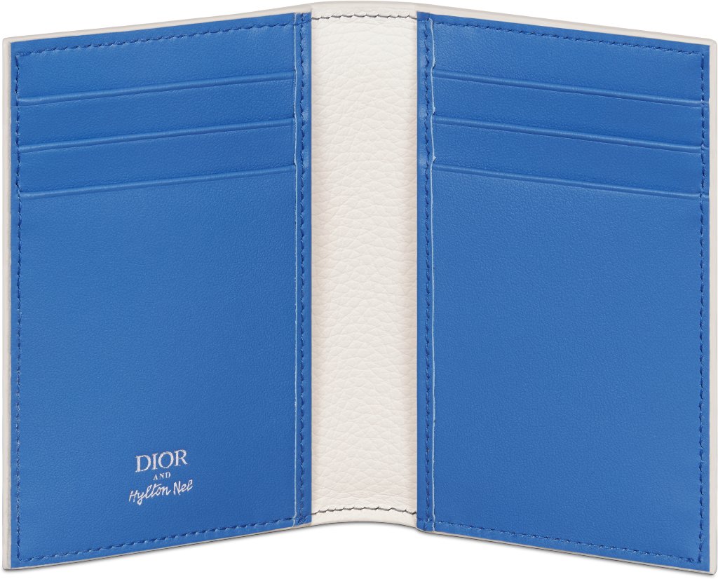 DIOR AND HYLTON NEL Vertical Bifold Card Holder Unfolded view
