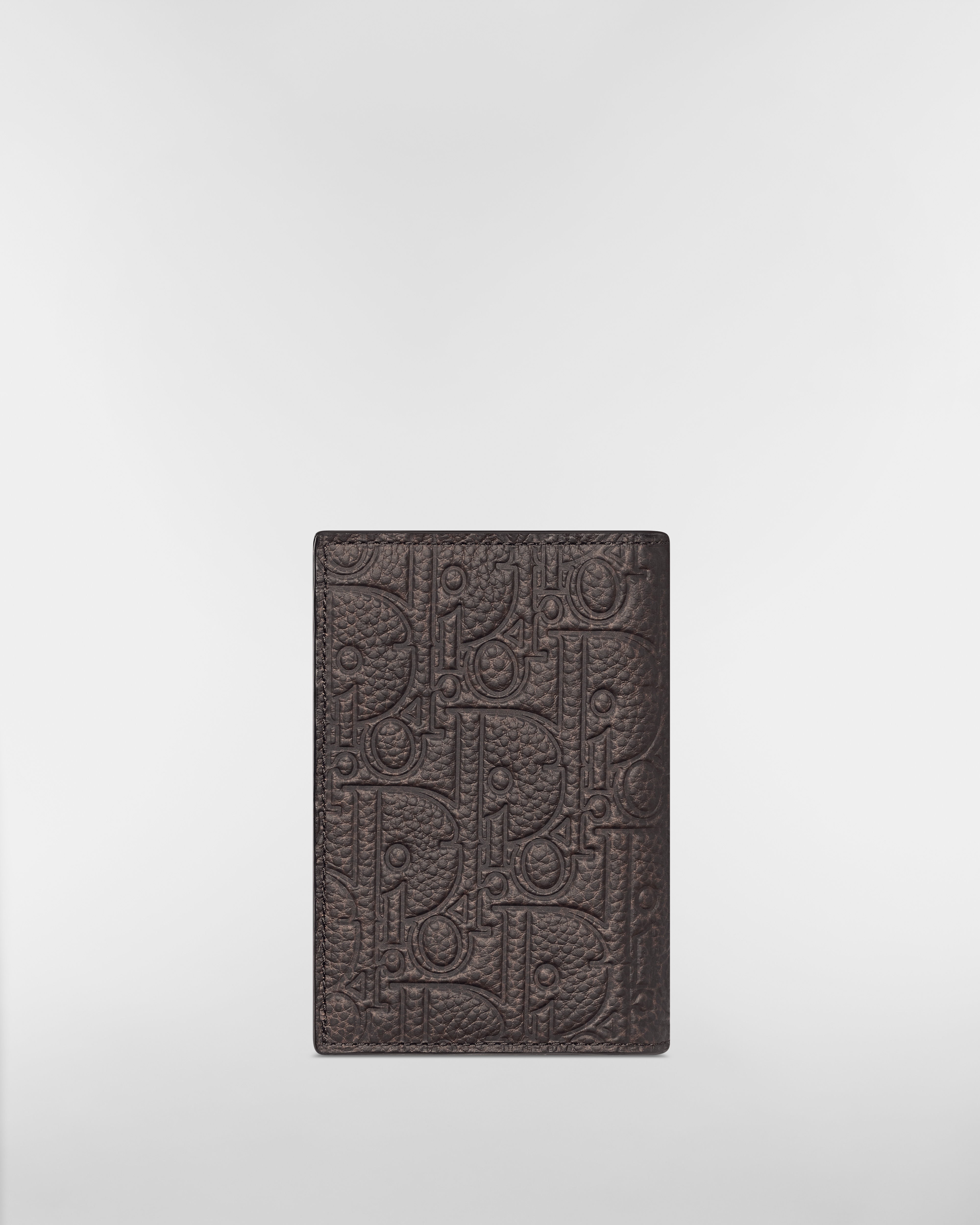 Porte-cartes à deux volets Cuir Dior Gravity Vintage marron E08