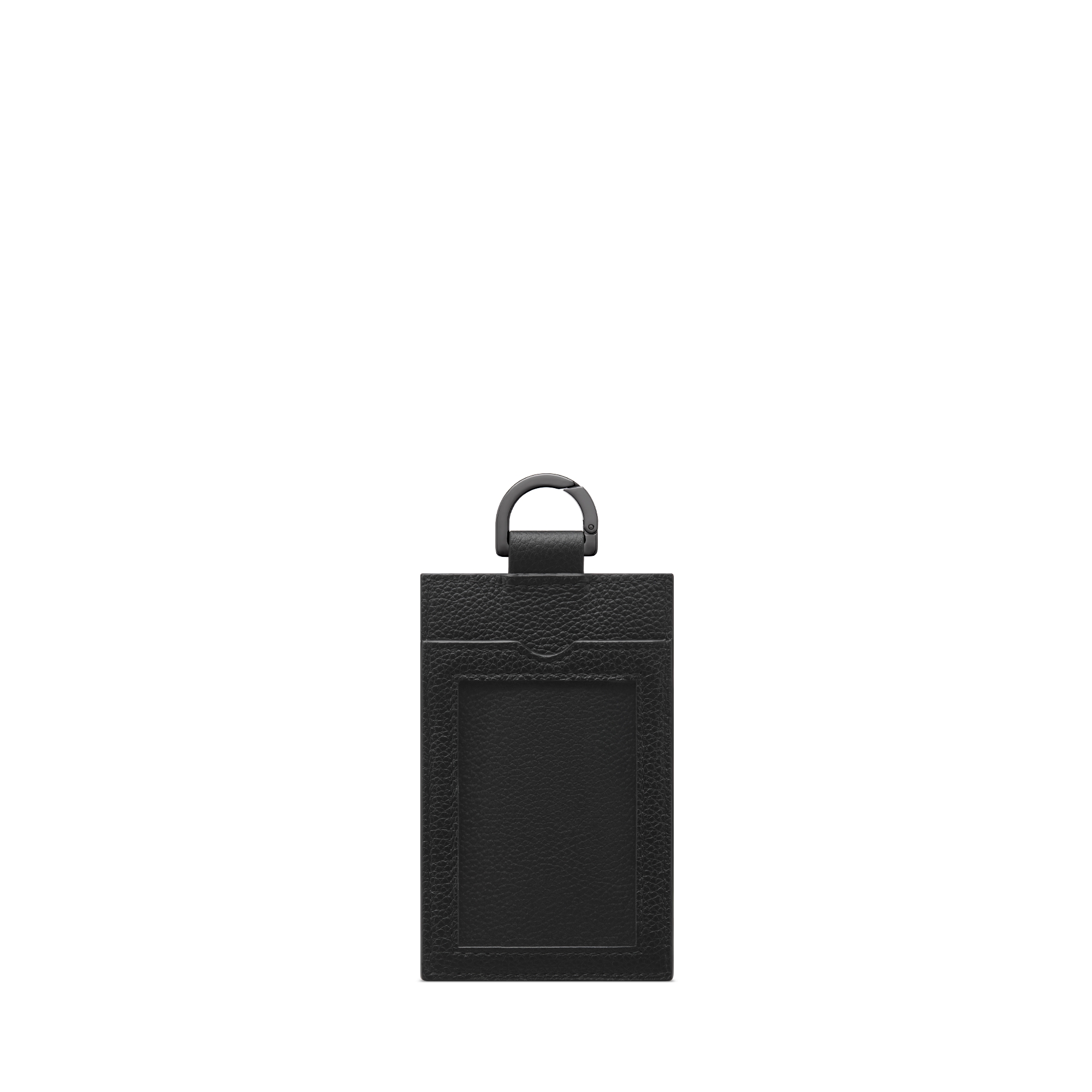 Vertical Card Holder Black Dior Gravity Leather E08