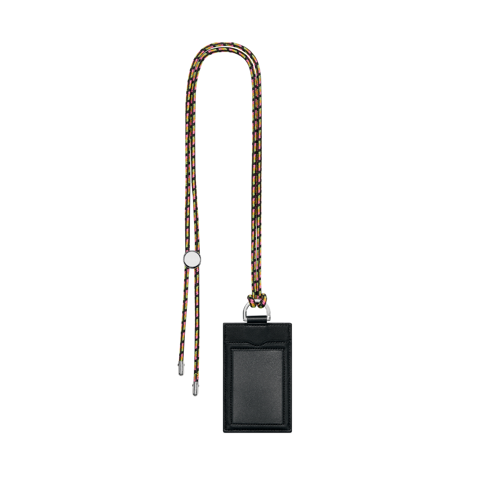 DIOR AND LEWIS HAMILTON Vertical Card Holder Black Dior Oblique Nylon and Black Leather-Effect Technical Fabric E08