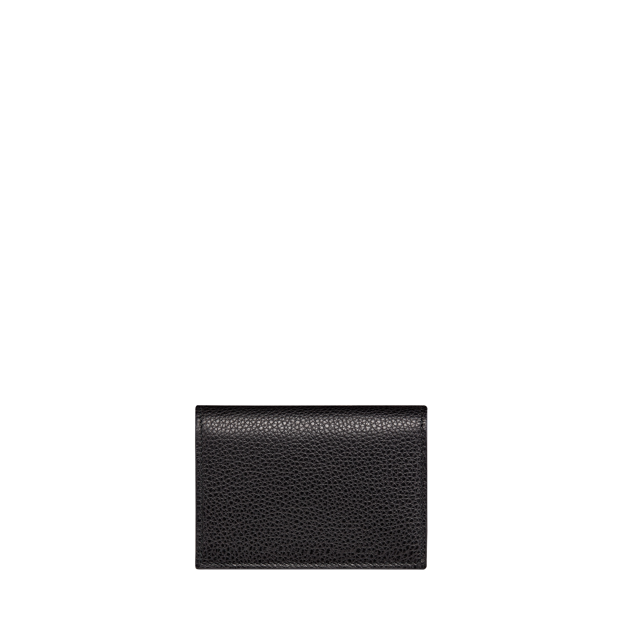 CD Icon Business Card Holder Black Grained Calfskin E08