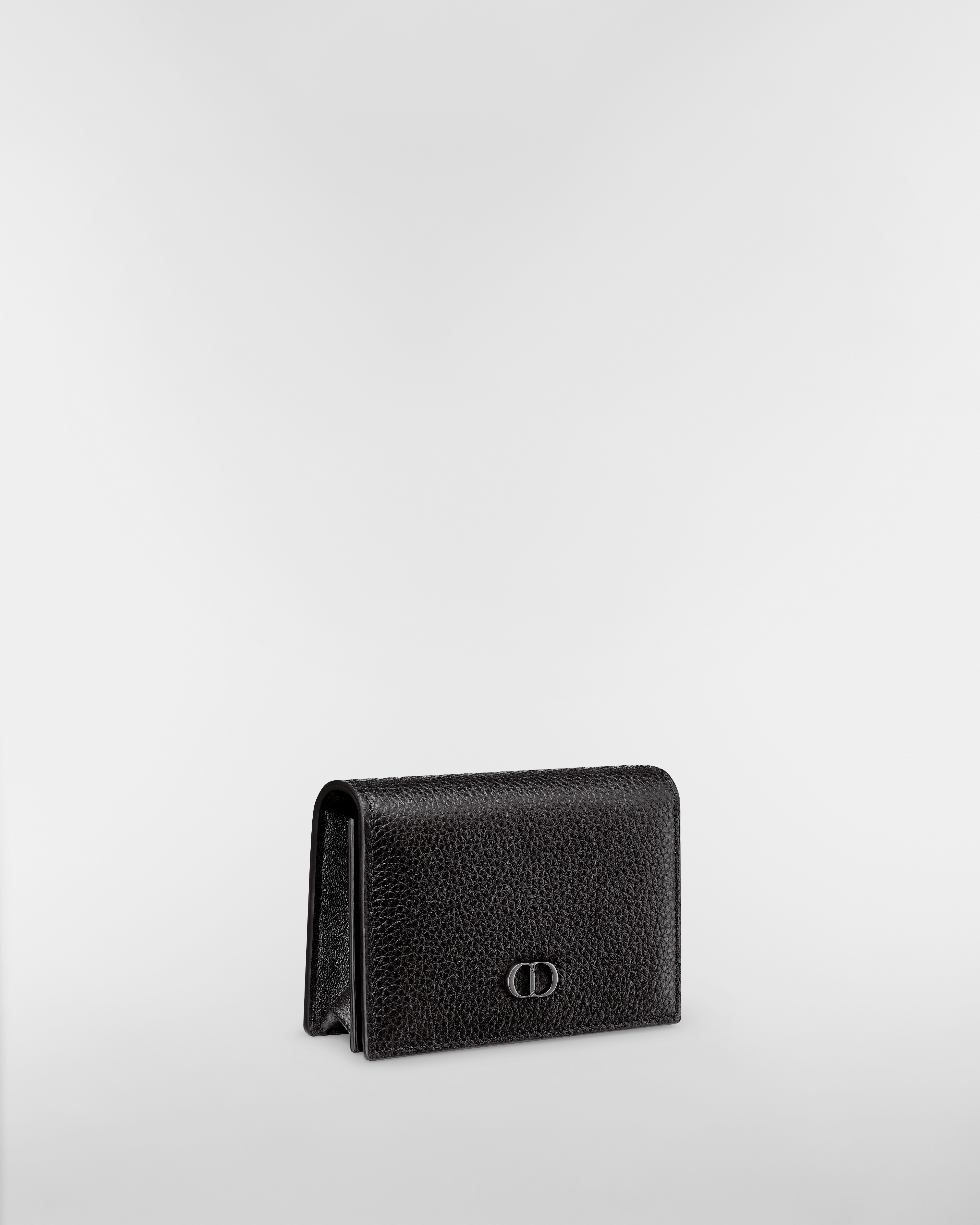 CD Icon 名片夾 黑色粒面小牛皮 E03