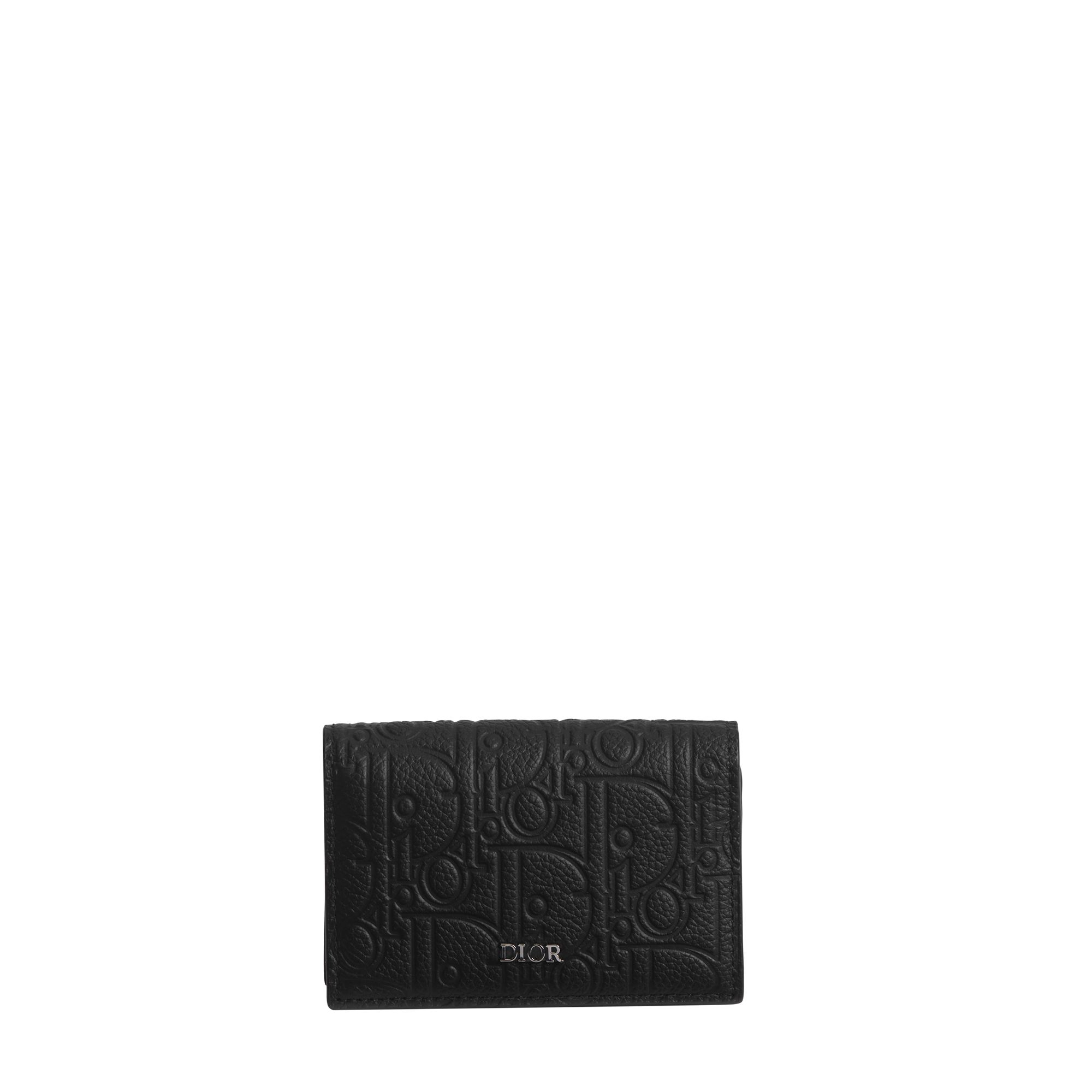 Business Card Holder Black Dior Gravity Leather E01