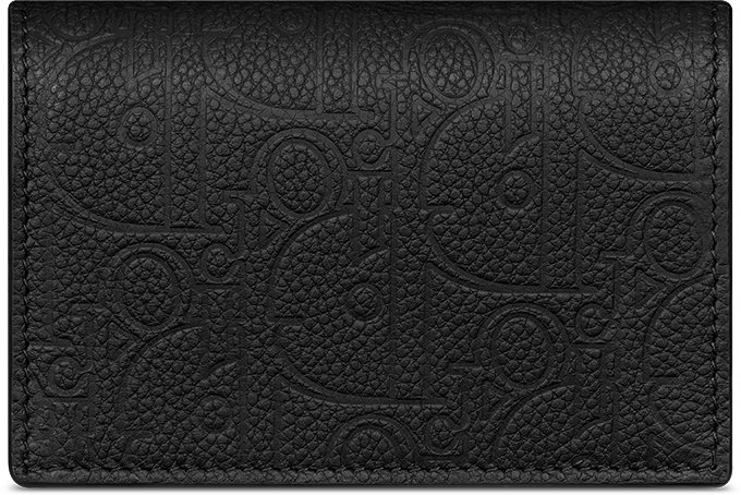 Business Card Holder Black Dior Gravity Leather DIOR