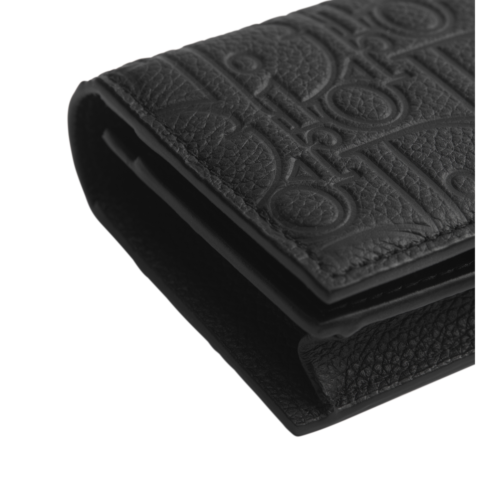 Business Card Holder Black Dior Gravity Leather E09