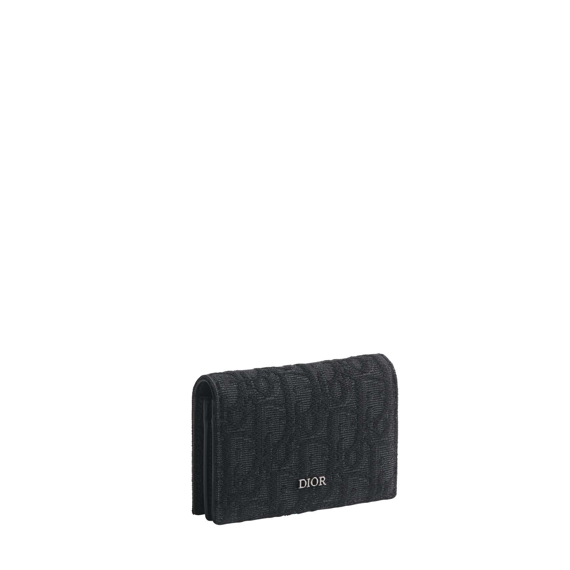 Business Card Holder Black Dior Oblique Jacquard E03