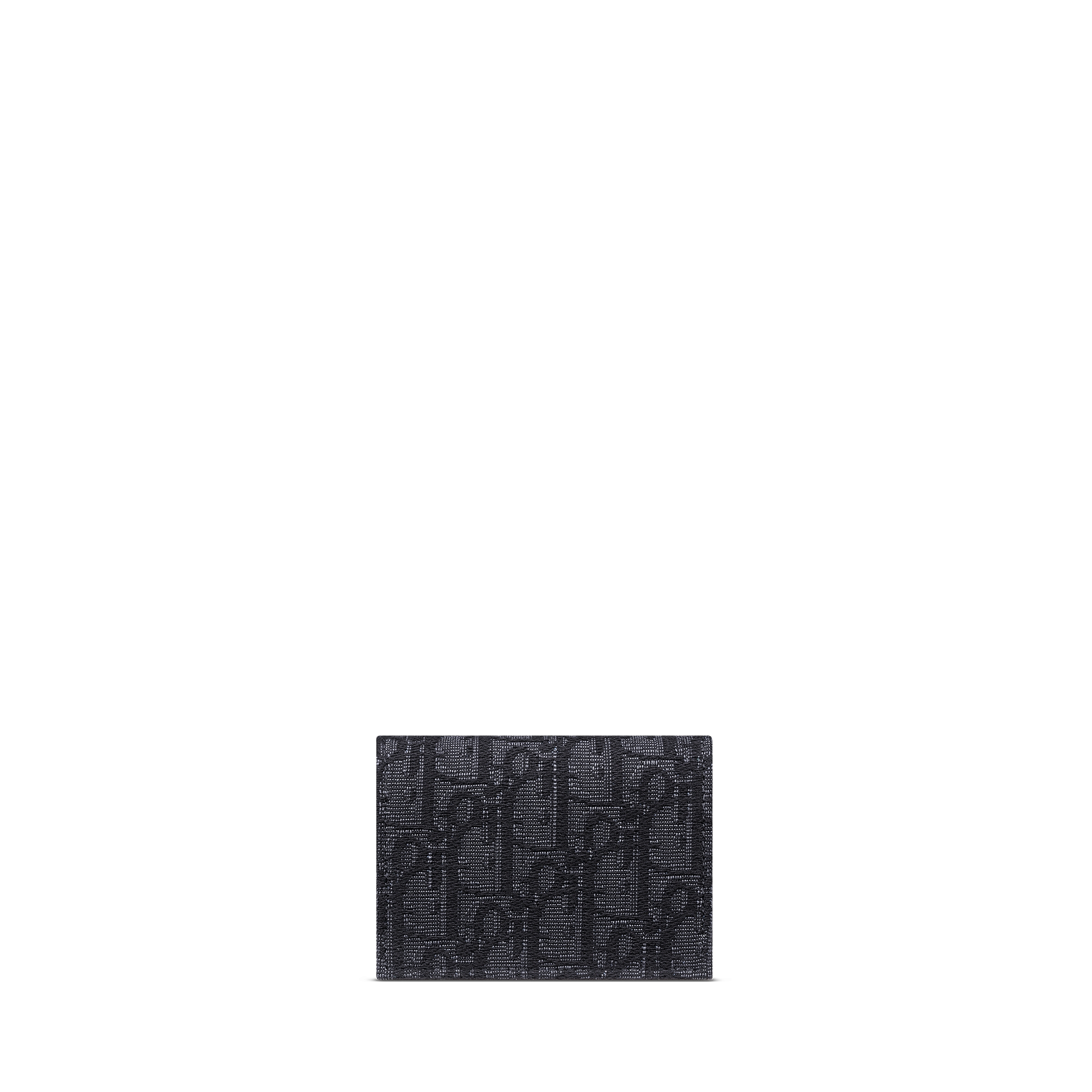Visitenkartenetui Dior Oblique Jacquard in Schwarz E08
