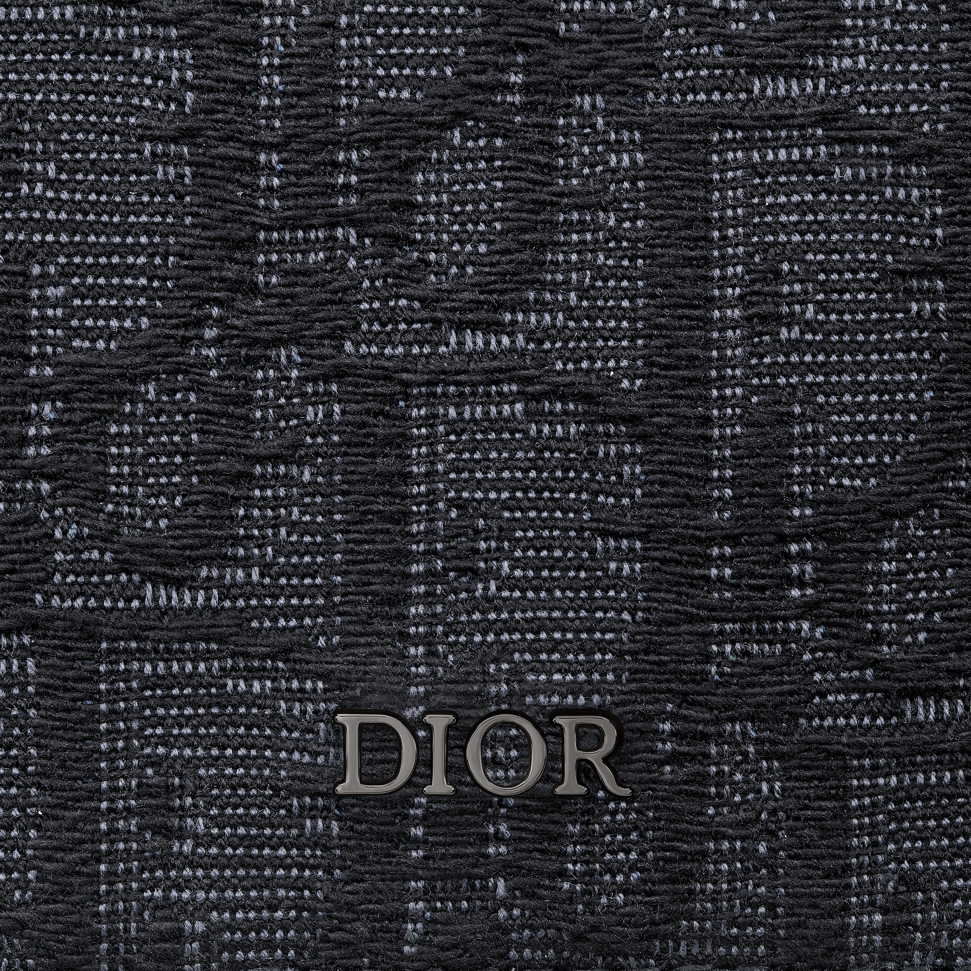 Visitenkartenetui Dior Oblique Jacquard in Schwarz E09