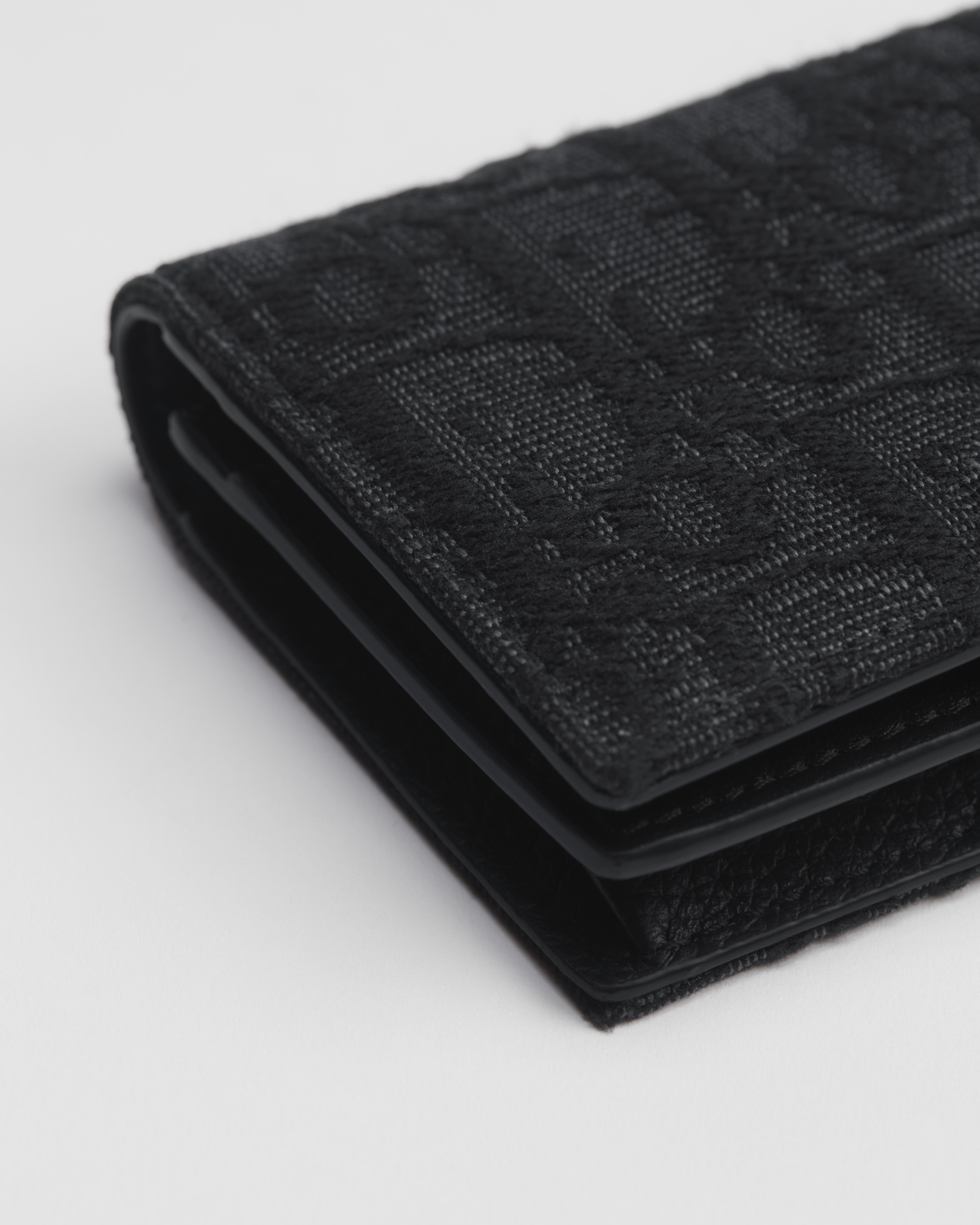 Portabiglietti da visita Jacquard Dior Oblique nero E09