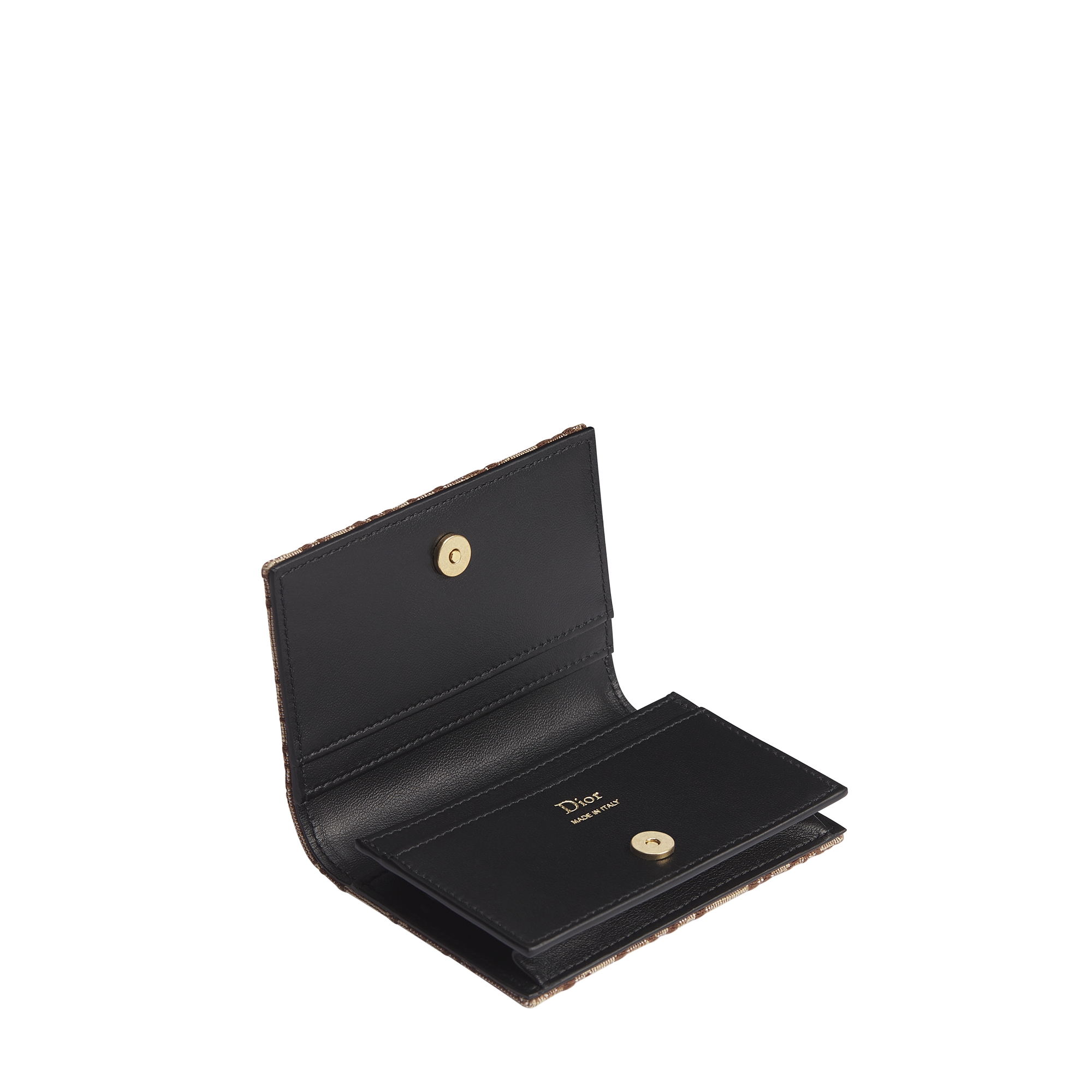 Business Card Holder Brown Dior Oblique Jacquard E07