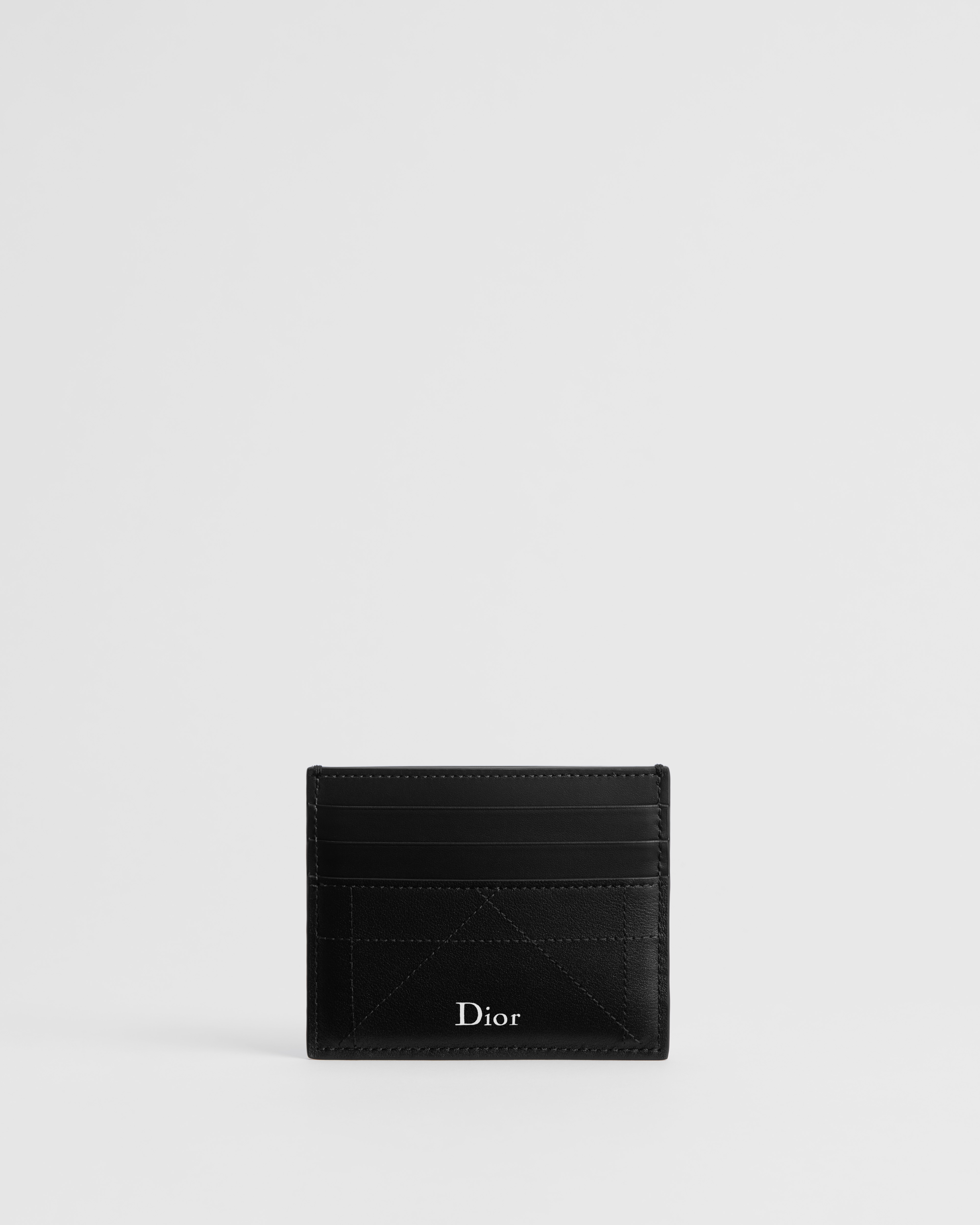 Card Holder Black Cannage Calfskin E01