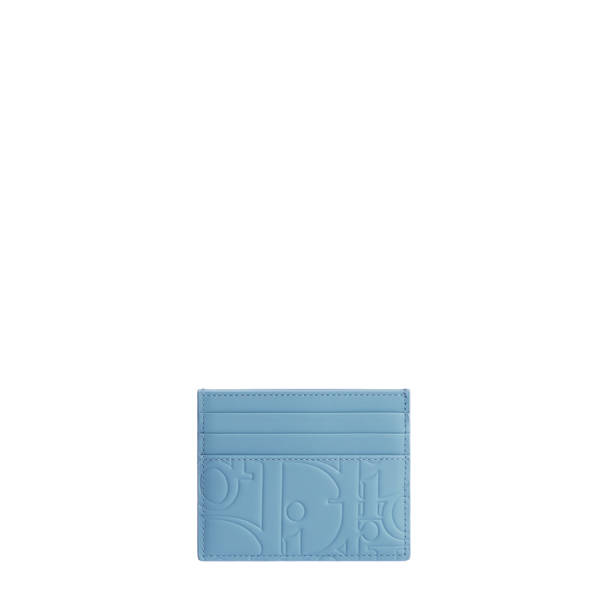 Card Holder Light Blue Dior Gravity Smooth Leather E01
