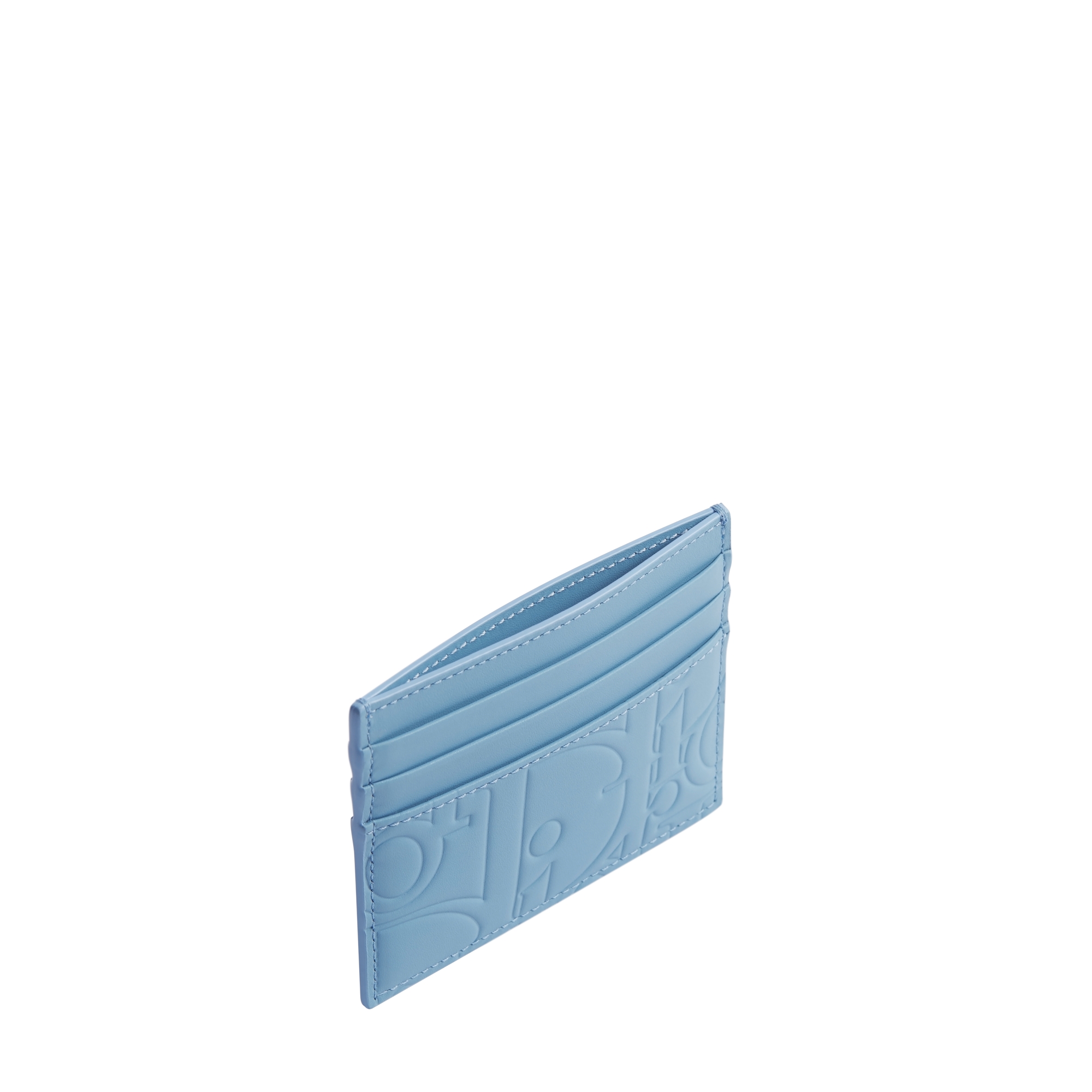 Card Holder Light Blue Dior Gravity Smooth Leather E06
