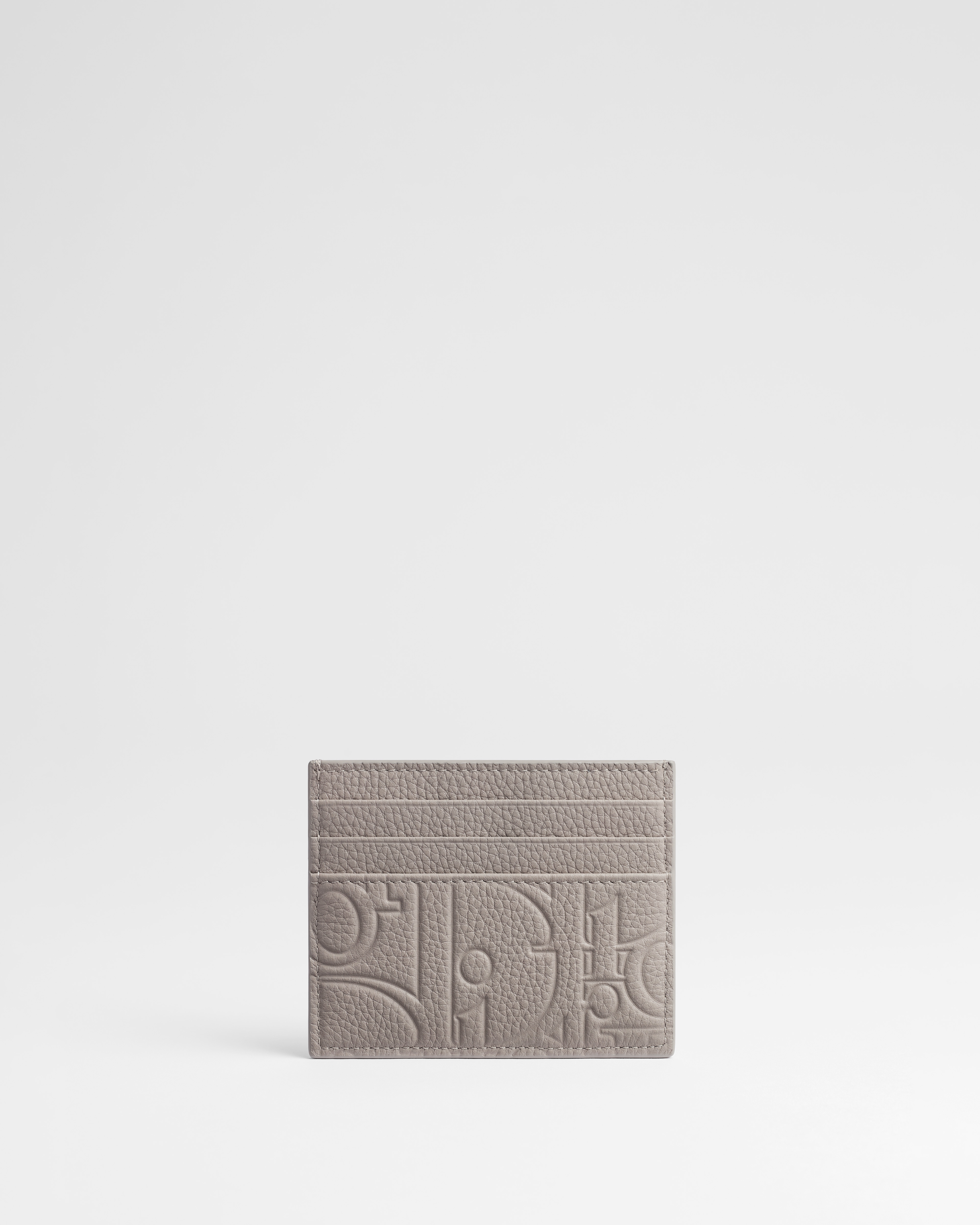 Card Holder Trianon Gray Dior Gravity Leather E01