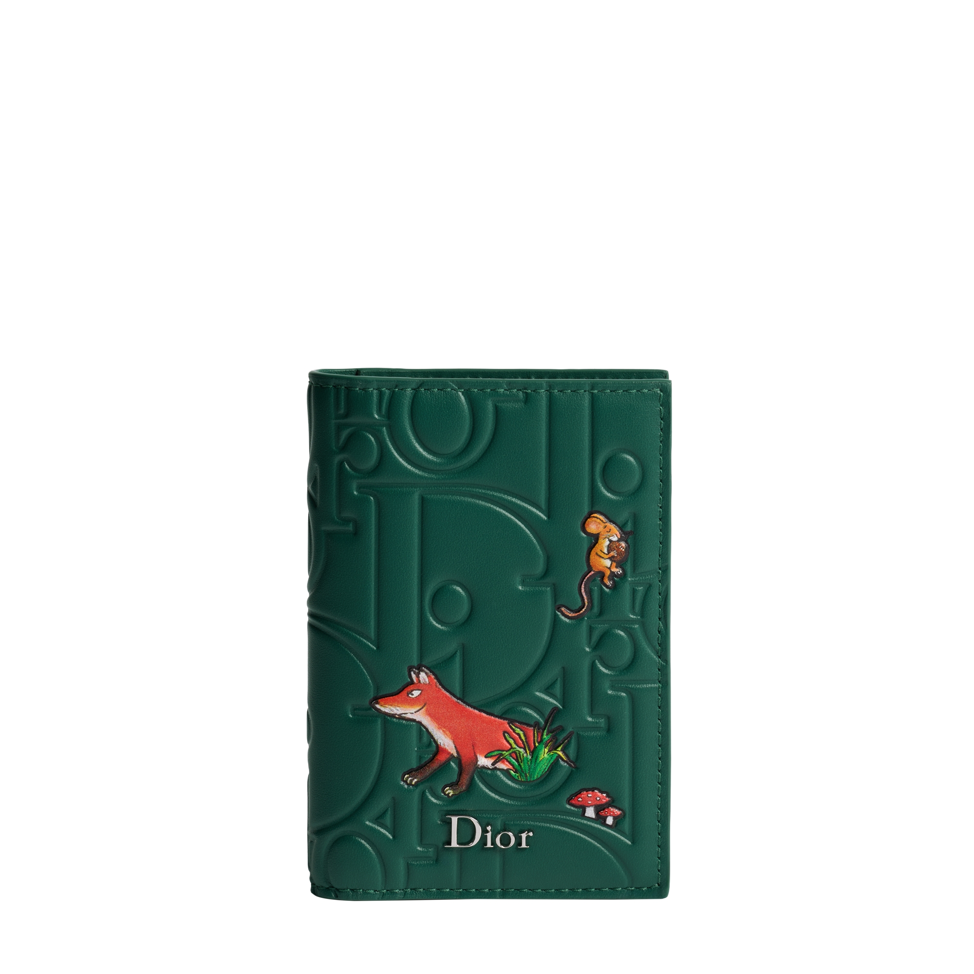  Green Dior Gravity Smooth Leather with Book Cover Motif