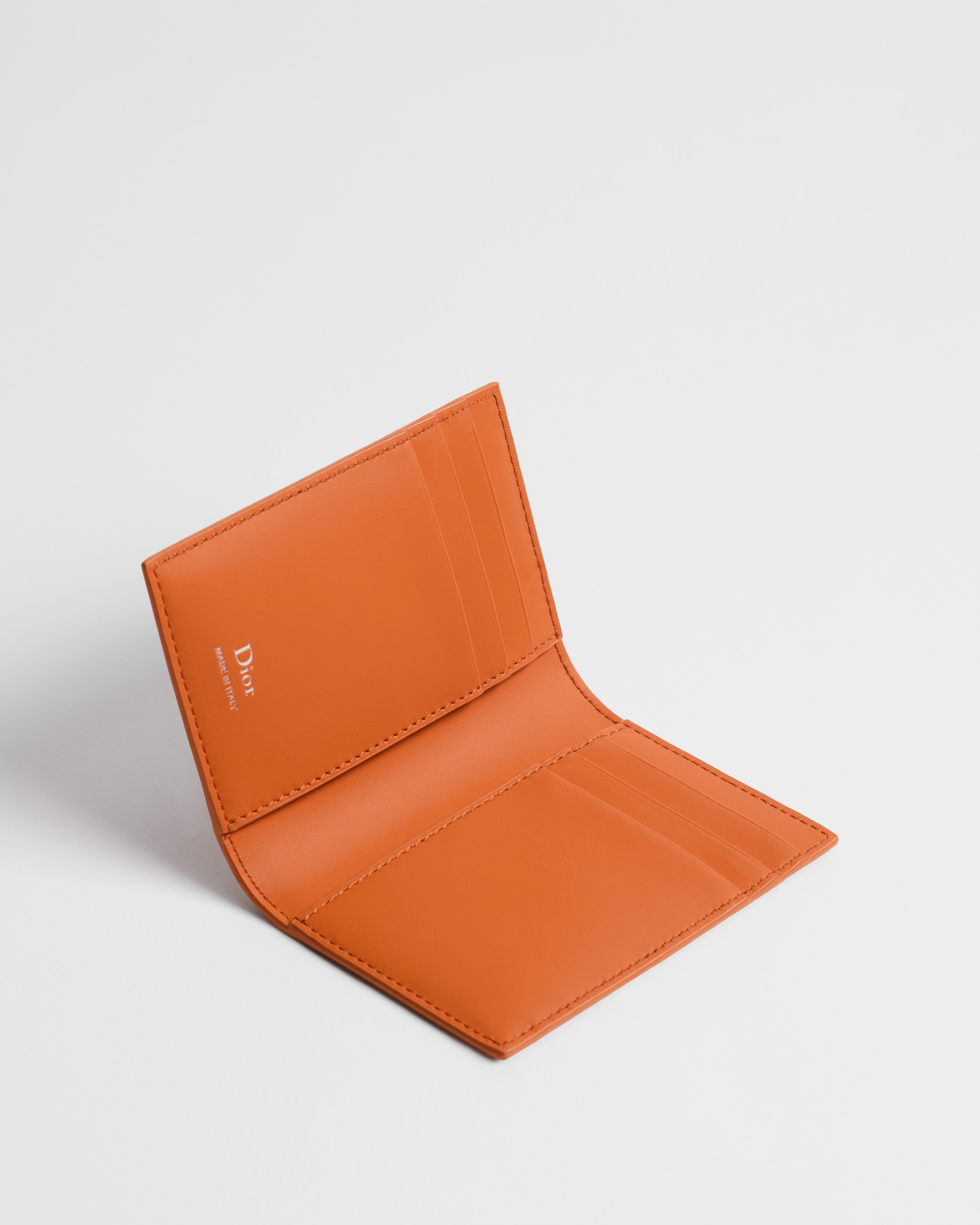 Bifold-Kartenetui Dior Gravity Glattleder in Orange | DIOR