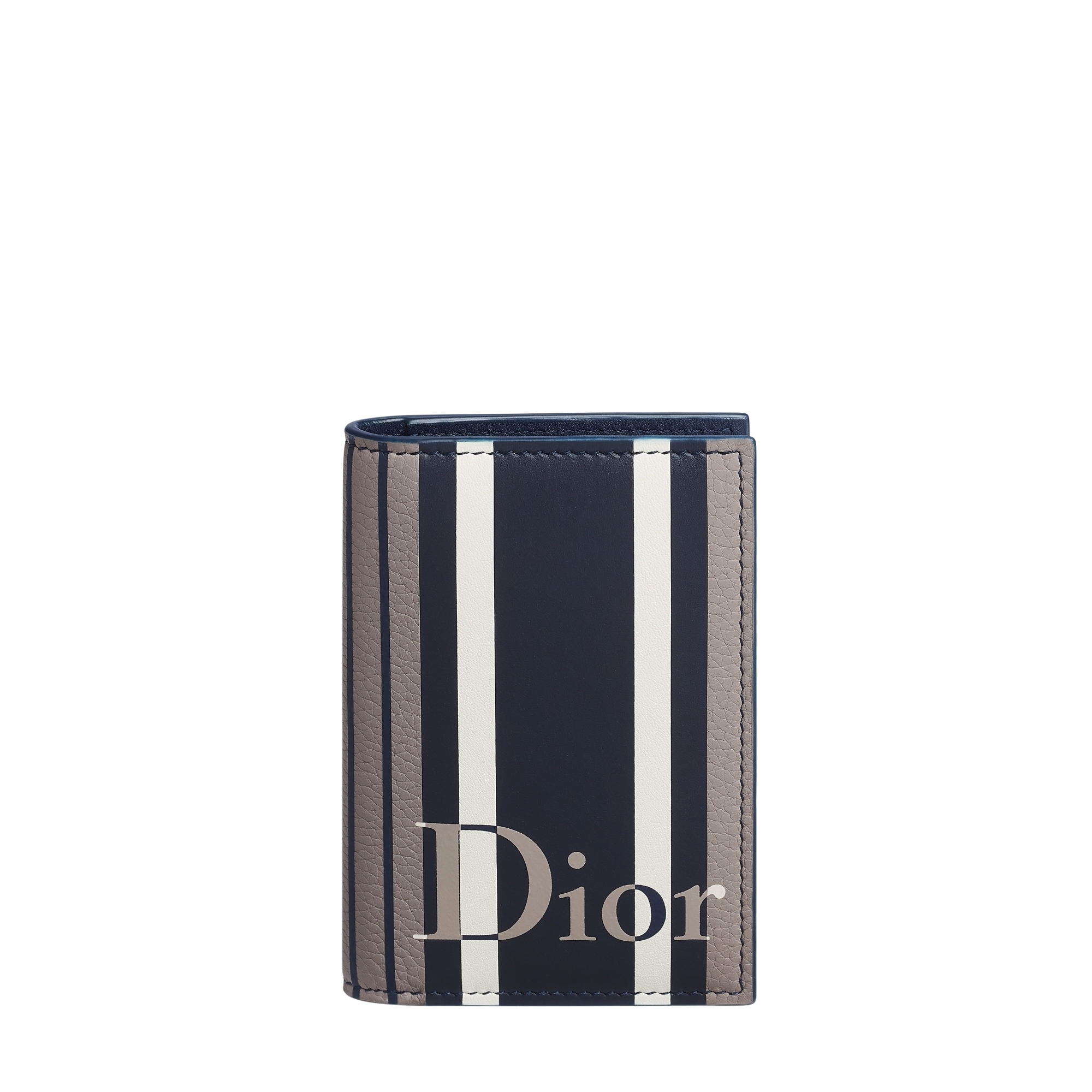 DIOR | Dioriviera 2つ折りカードホルダー Sun Stripes カーフスキン