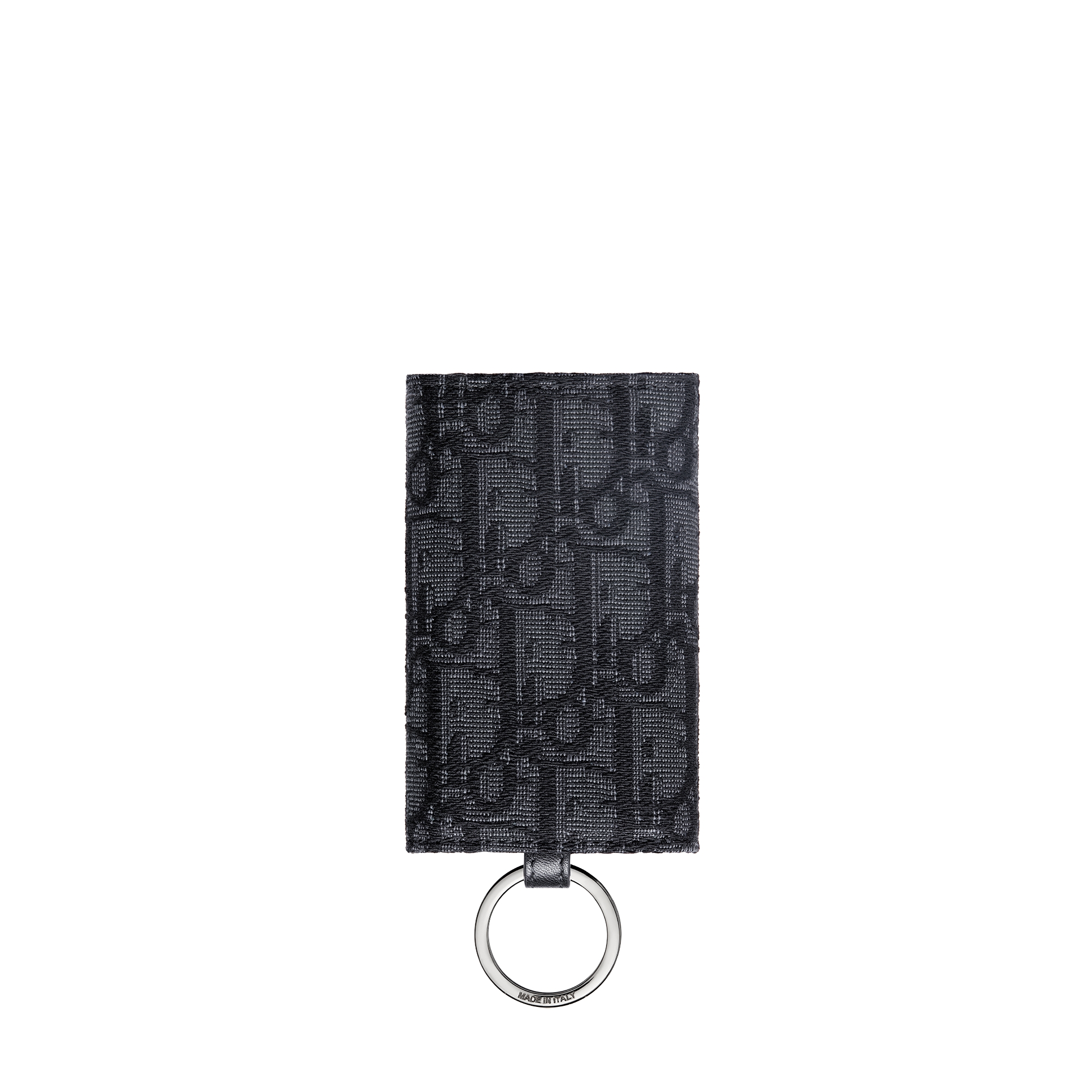 Key Case Black Dior Oblique Jacquard E08