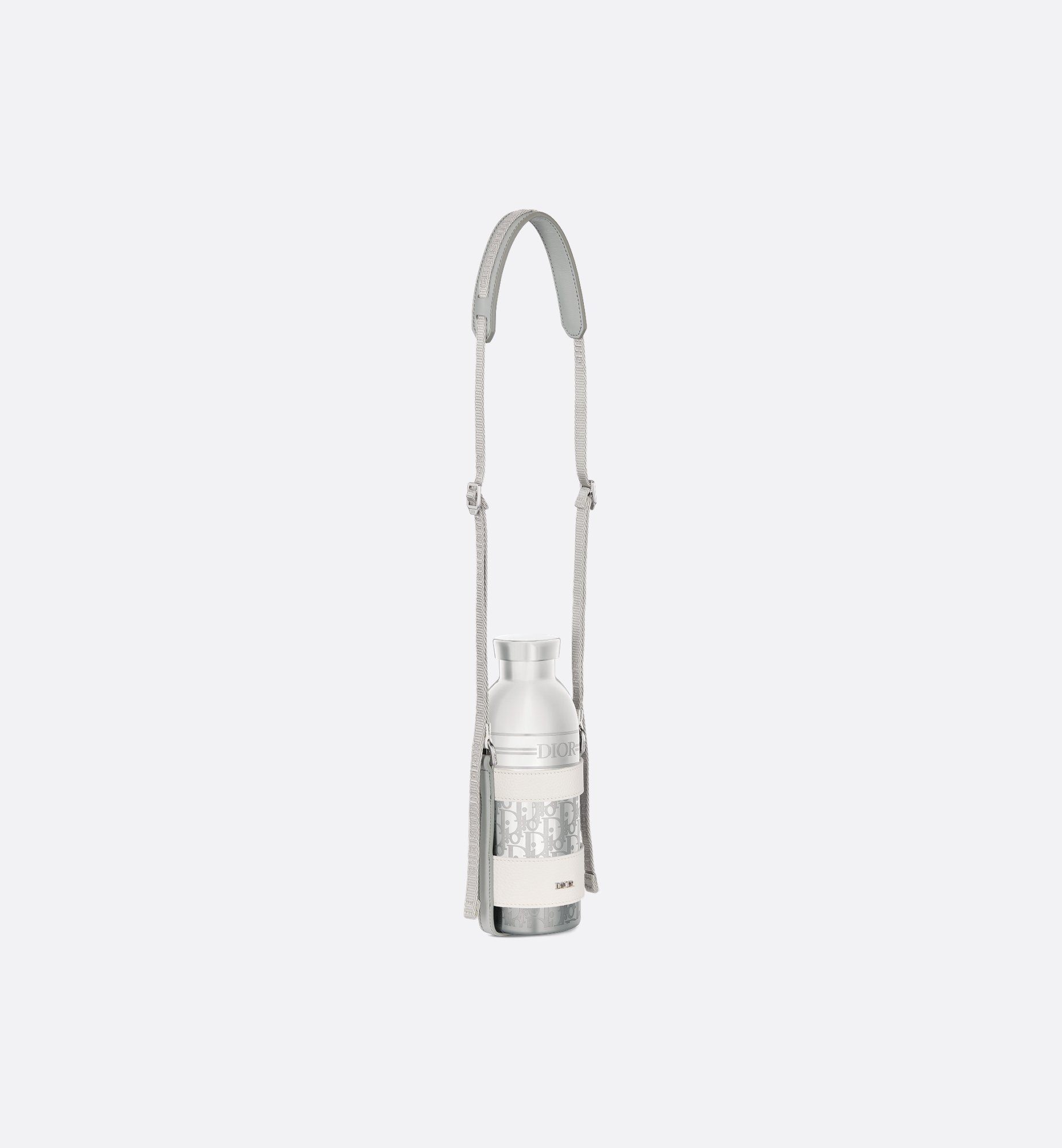 Dior Aqua Bottle with Shoulder Strap Off-White Grained Dior Aqua Bottle with Shoulder Strap Off-White Grained