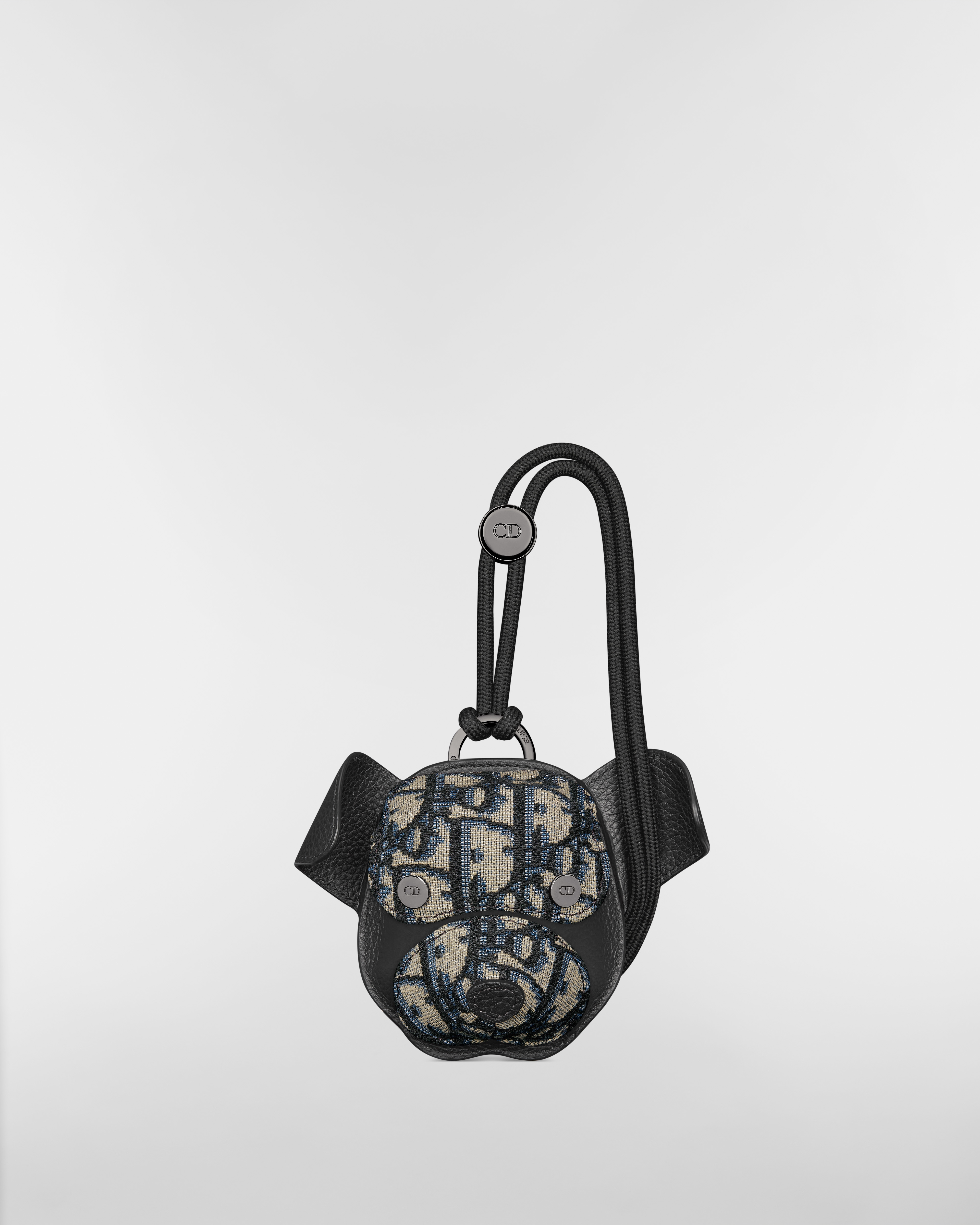 Bobby イヤフォンケース ディオール オブリーク ジャカード & グレインドカーフスキン E01