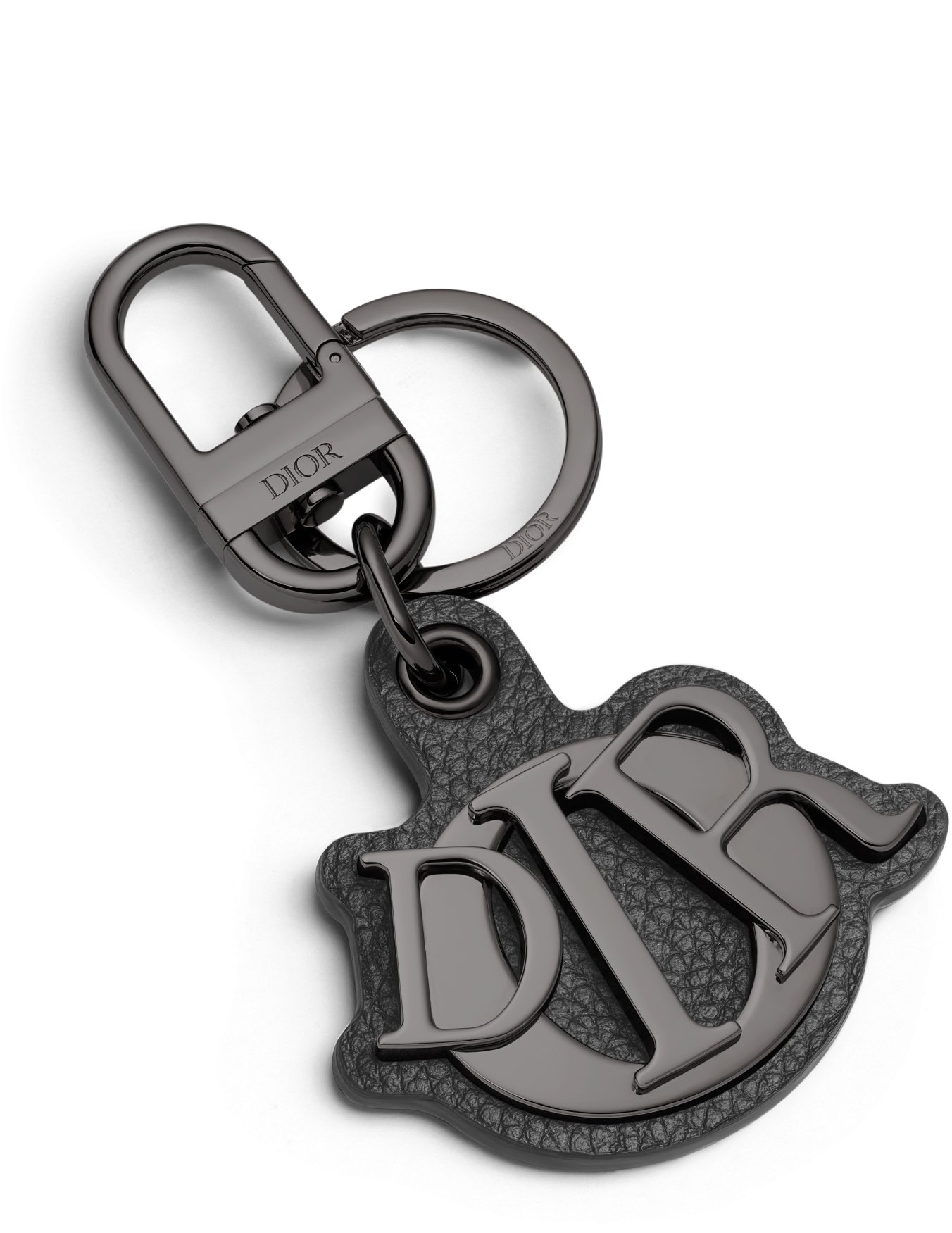 Dior Charm Key Ring Three quarter closed view