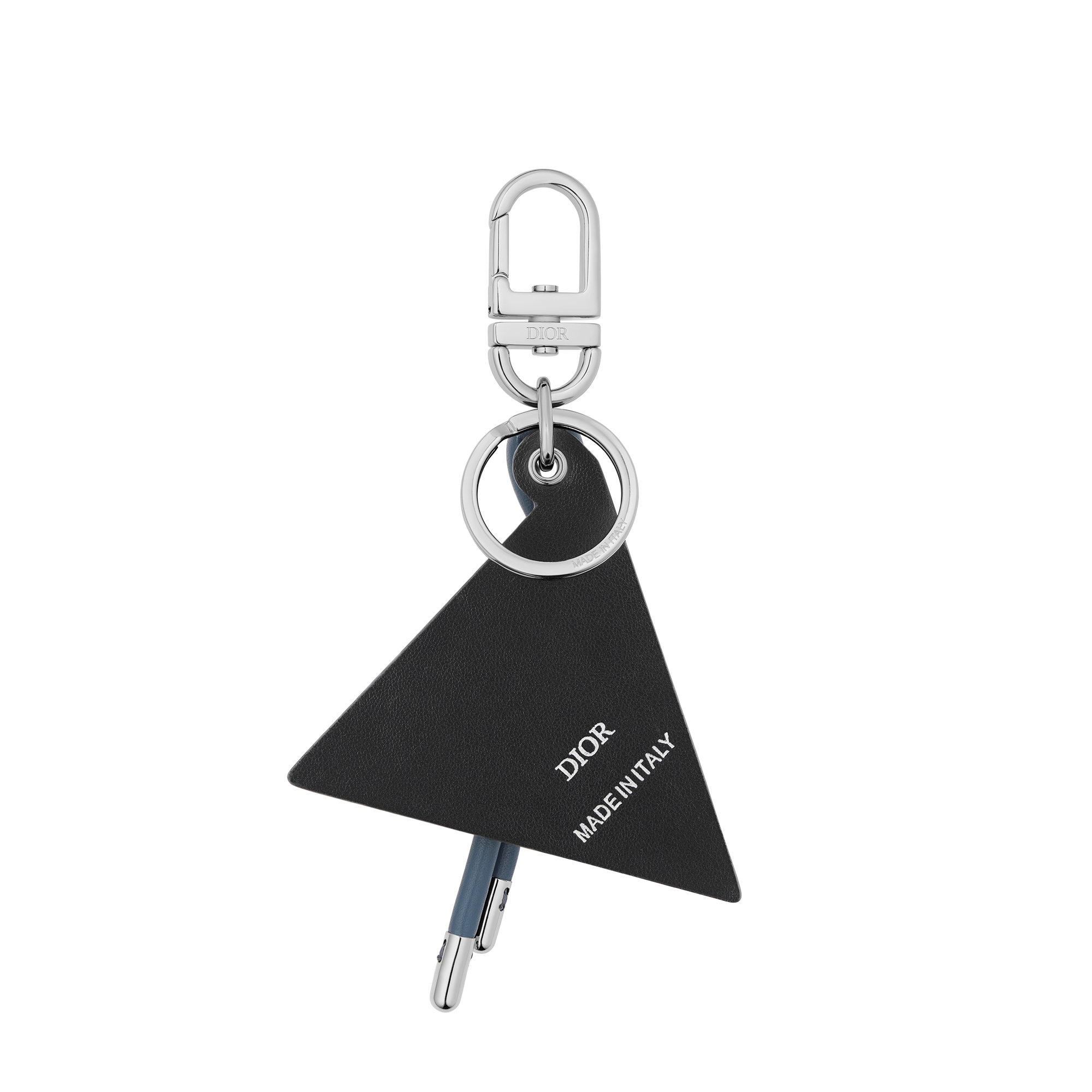 Mont Dior Key Ring Multicolor Embroidered Grained Calfskin E08