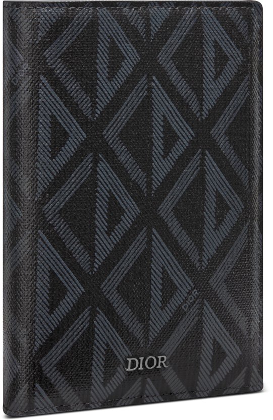 DIOR | パスポートカバー CD Diamond コーティング コットンキャンバス