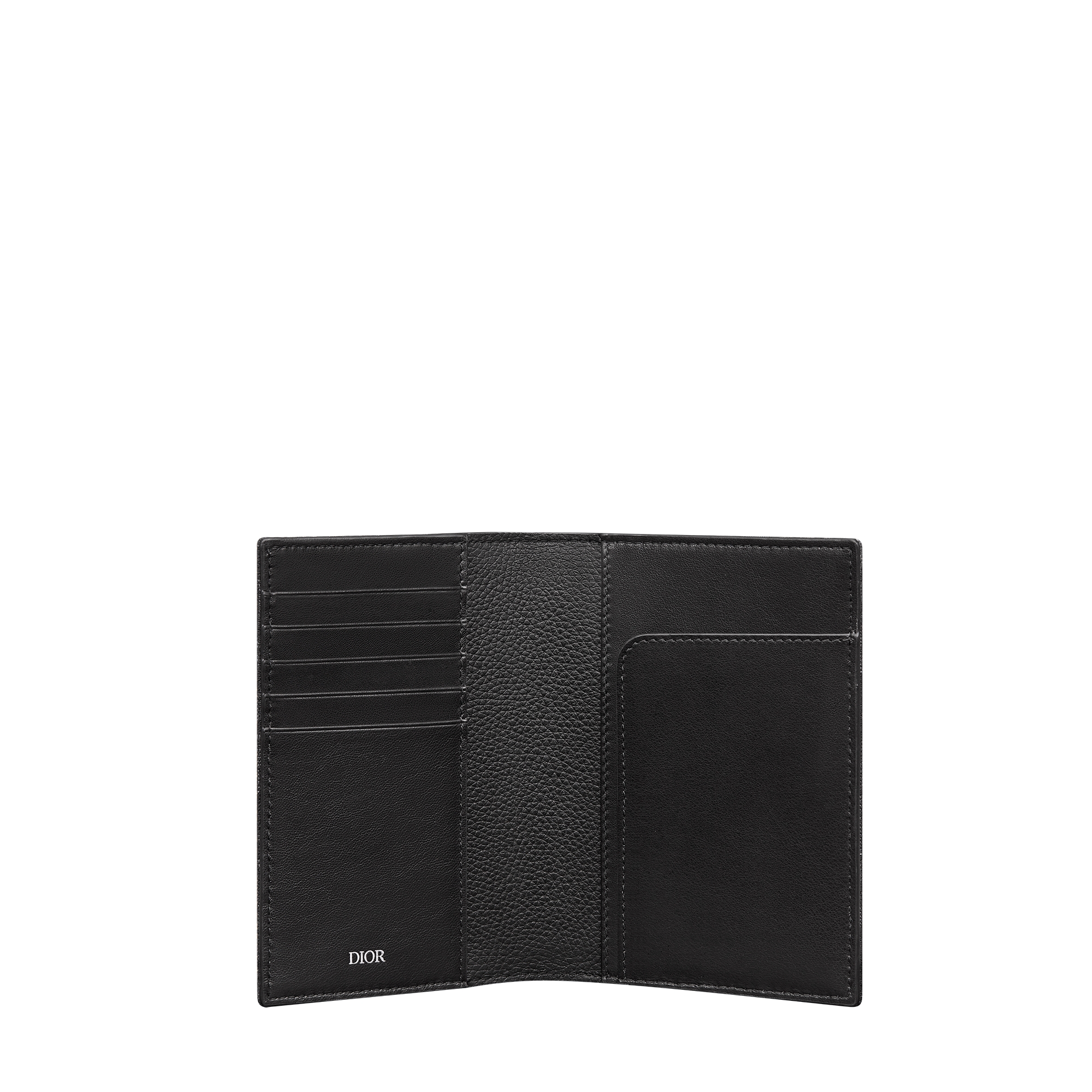 Passport Cover Black Dior Gravity Leather E07