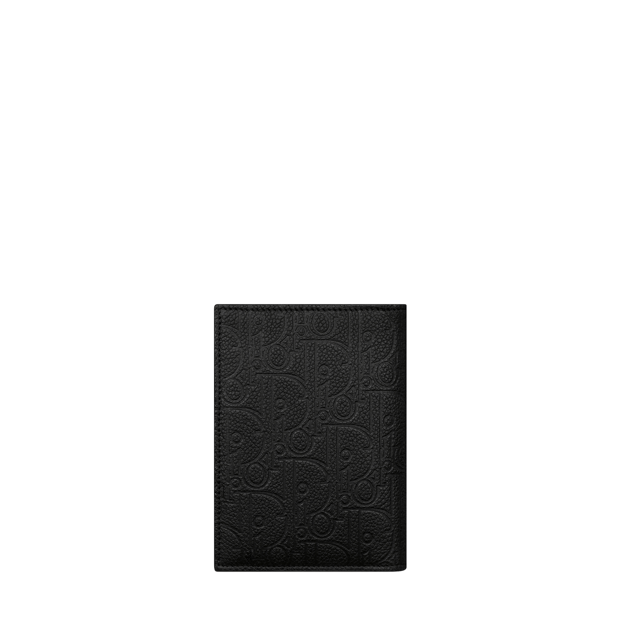 Passport Cover Black Dior Gravity Leather E08