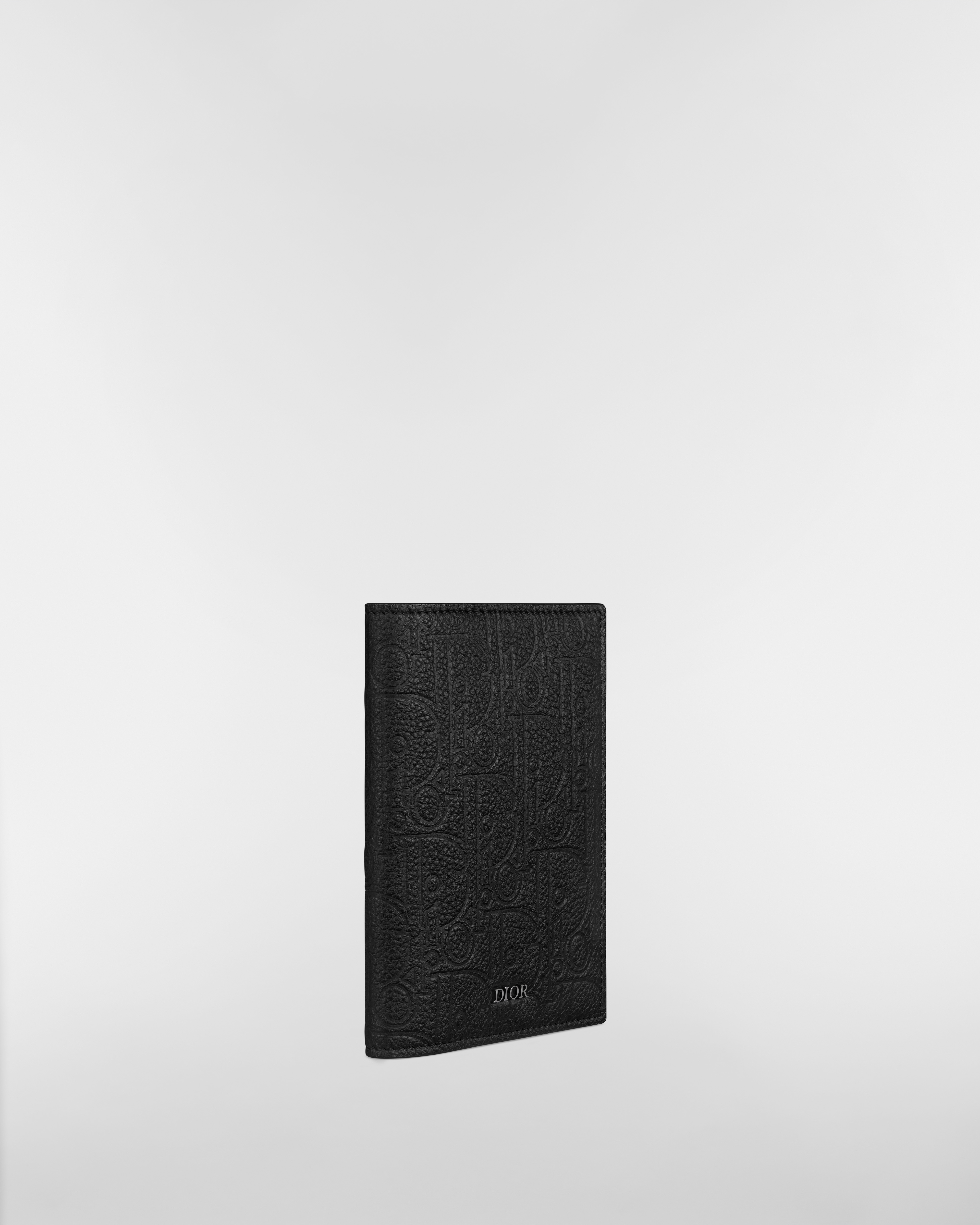 Passport Cover Black Dior Gravity Leather E03