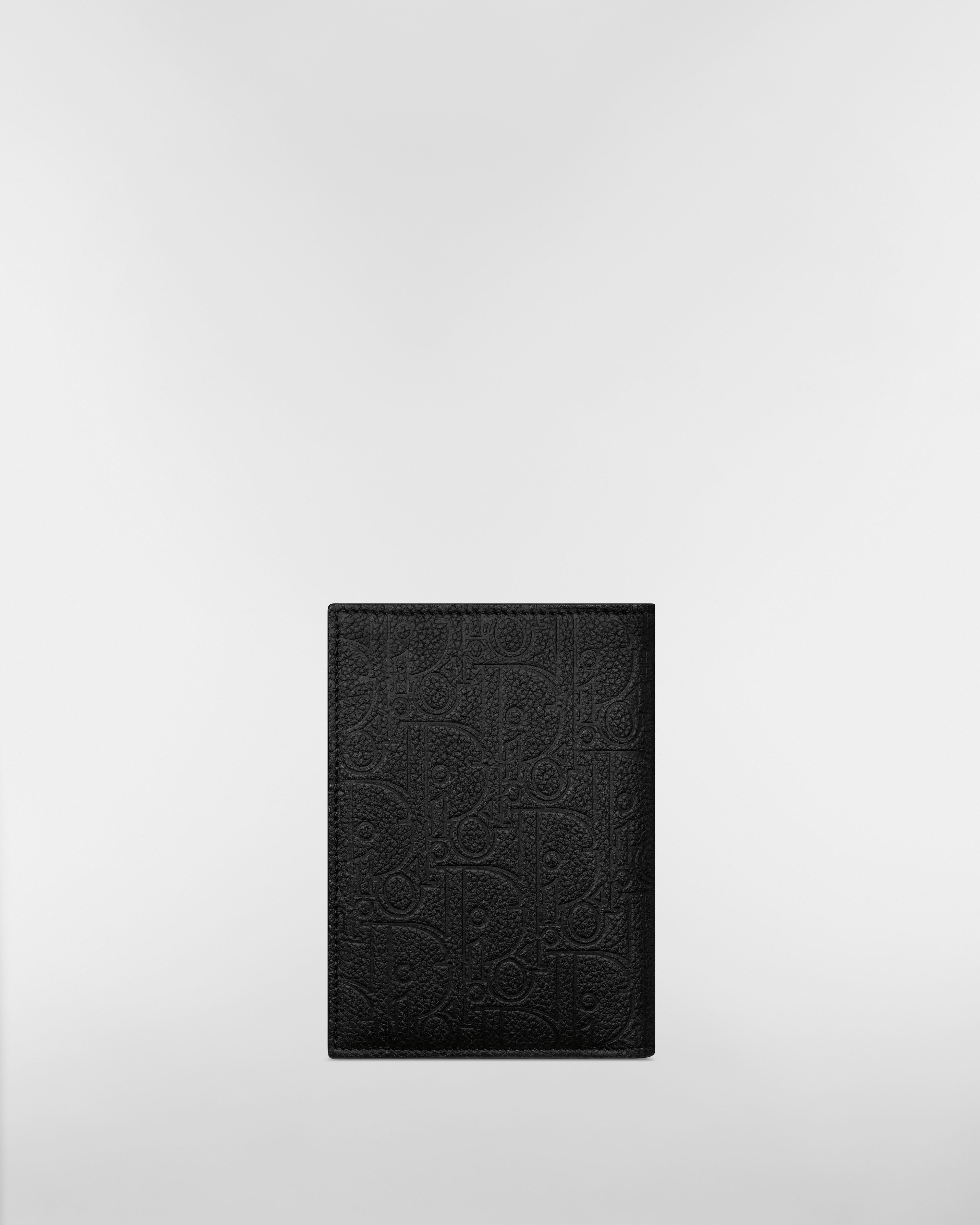 Passport Cover Black Dior Gravity Leather E08