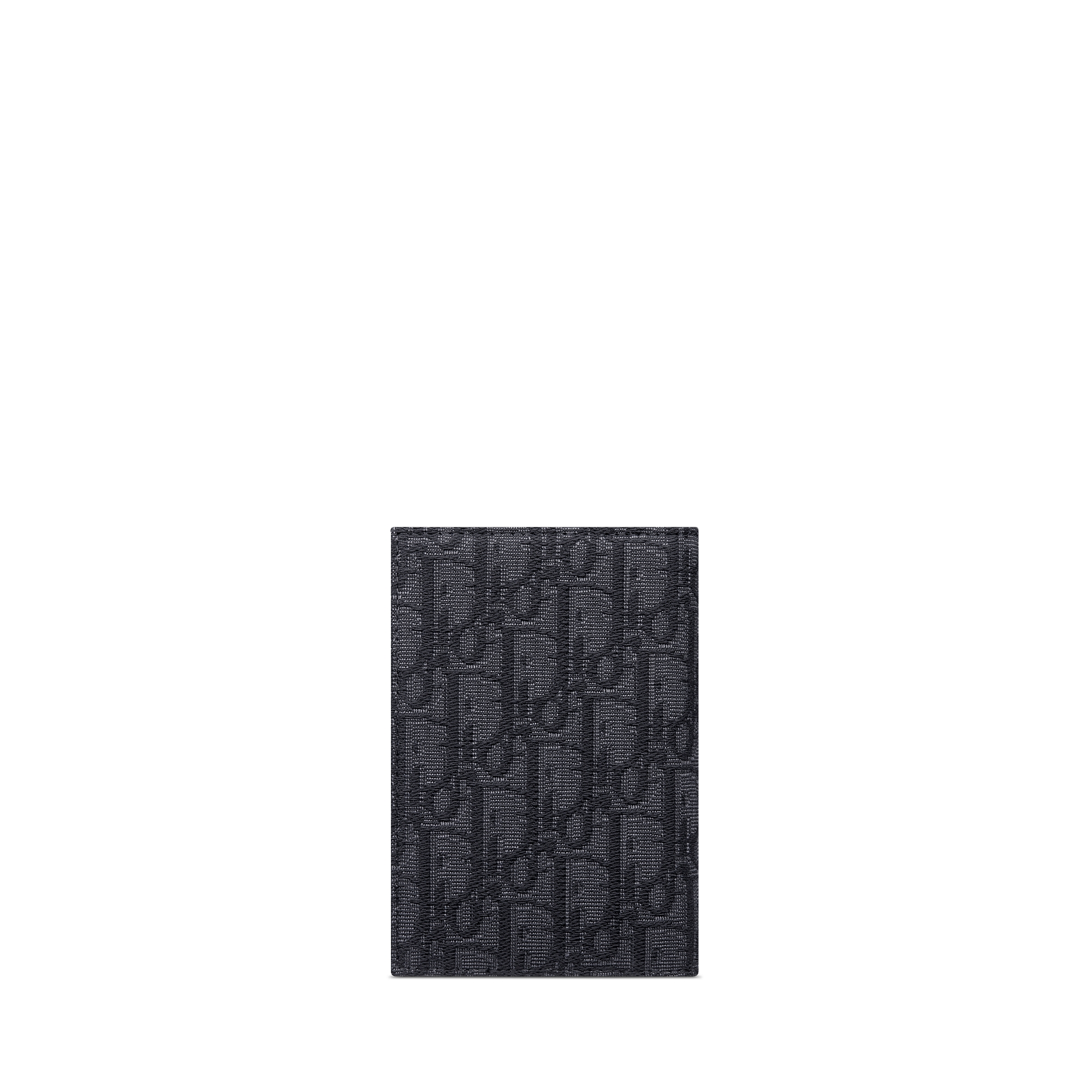 여권 커버 블랙 Dior Oblique 자카드 E08