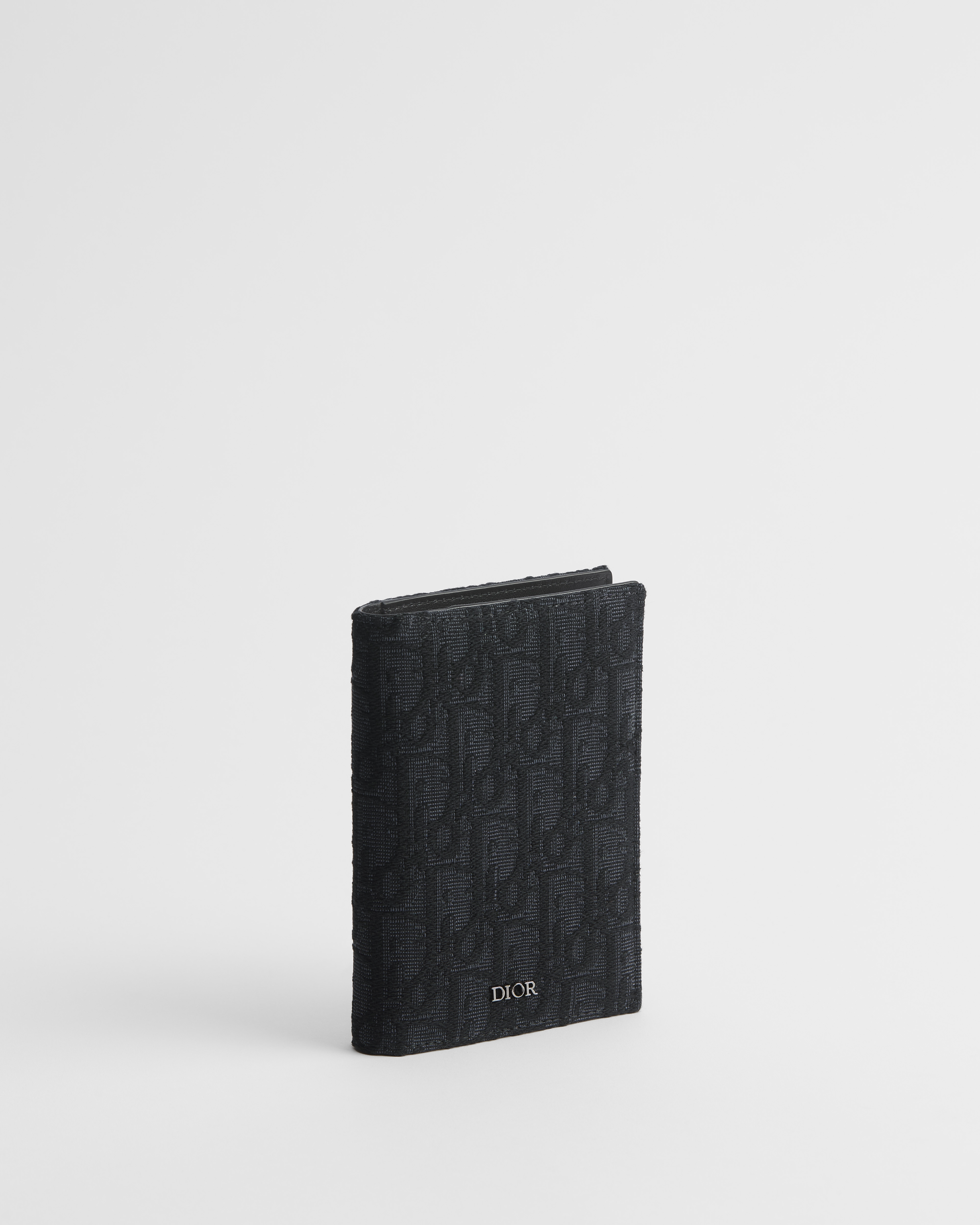 Paspoorthouder Zwarte Dior Oblique-jacquard E03