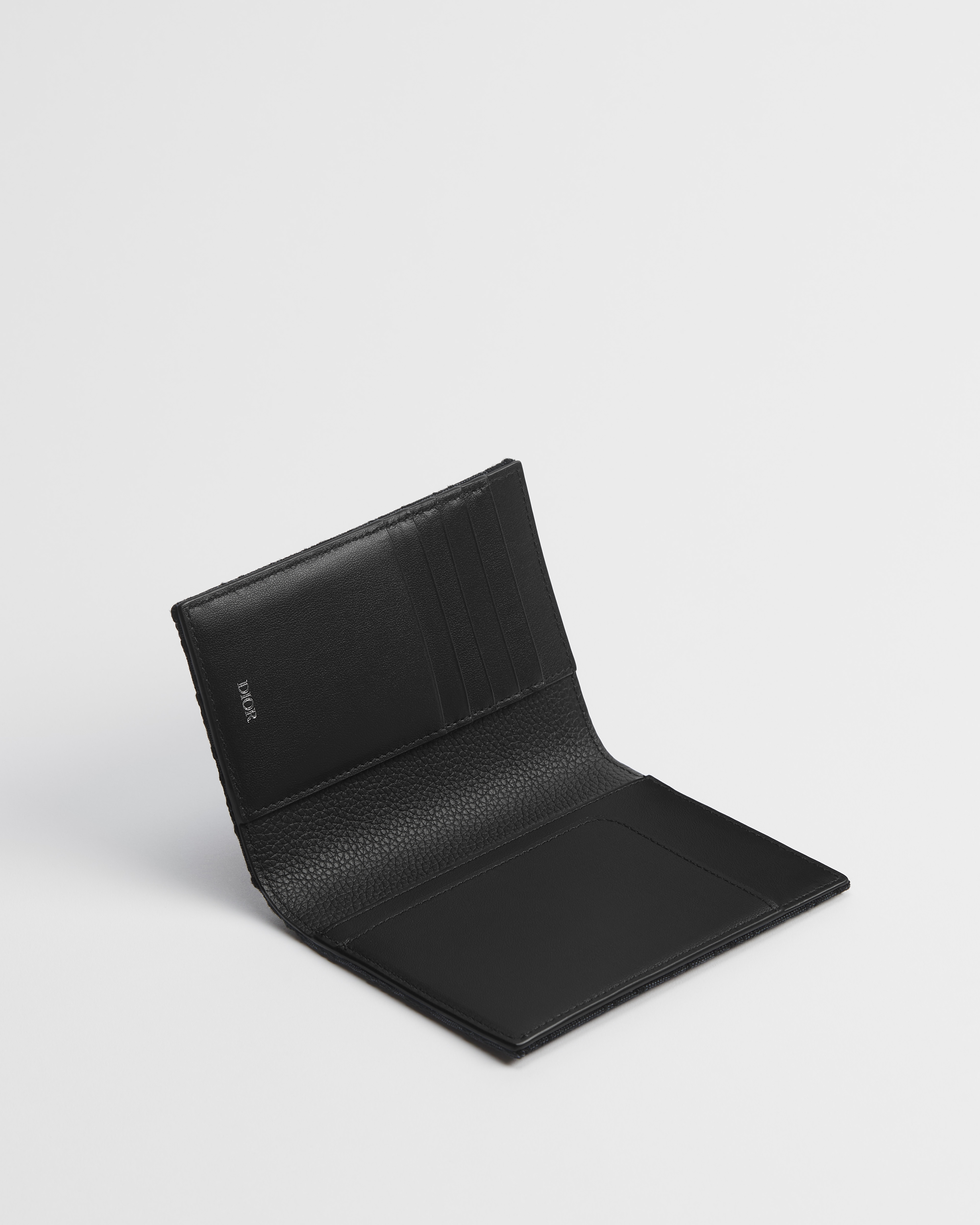 Paspoorthouder Zwarte Dior Oblique-jacquard E07