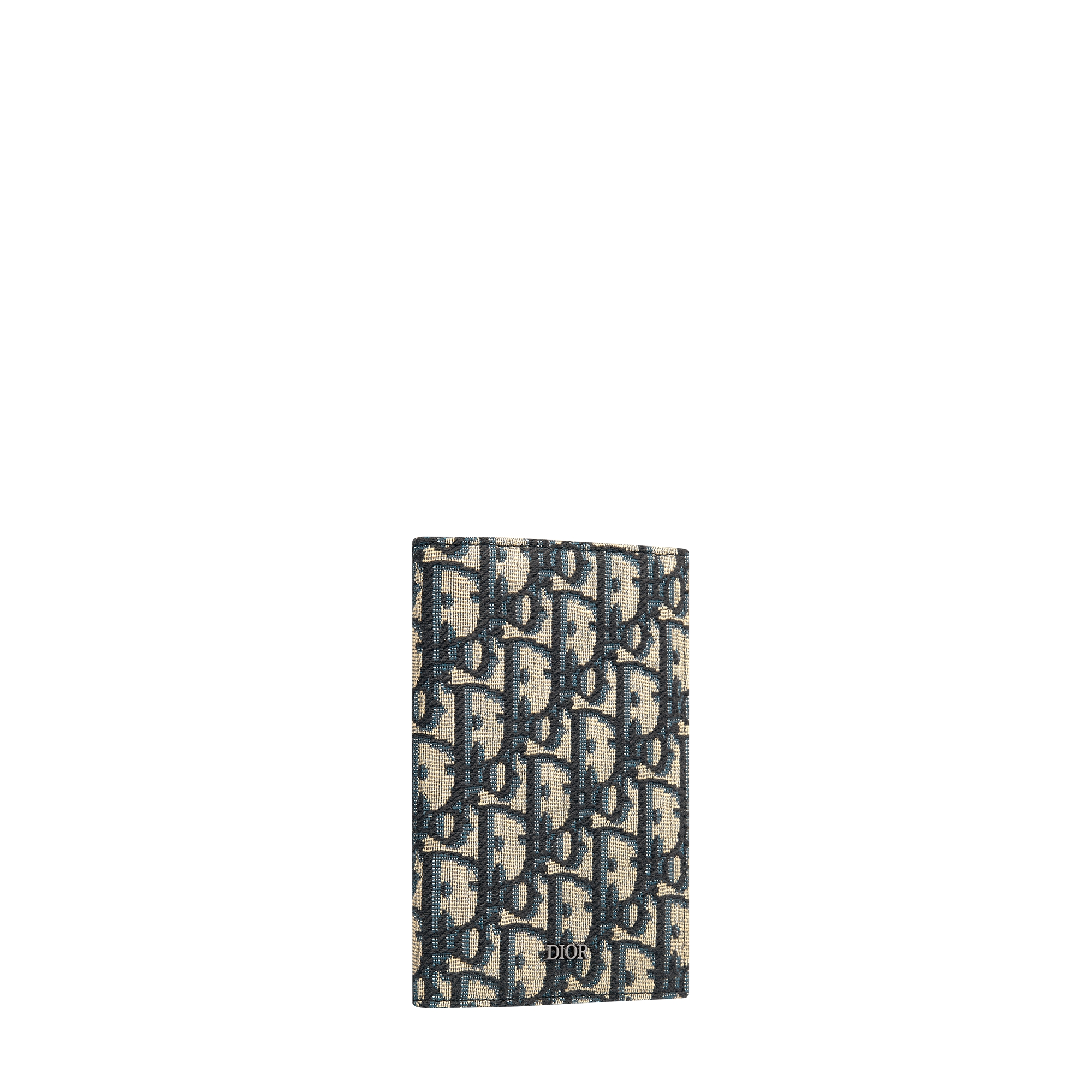 Passport Cover Beige and Black Dior Oblique Jacquard E03