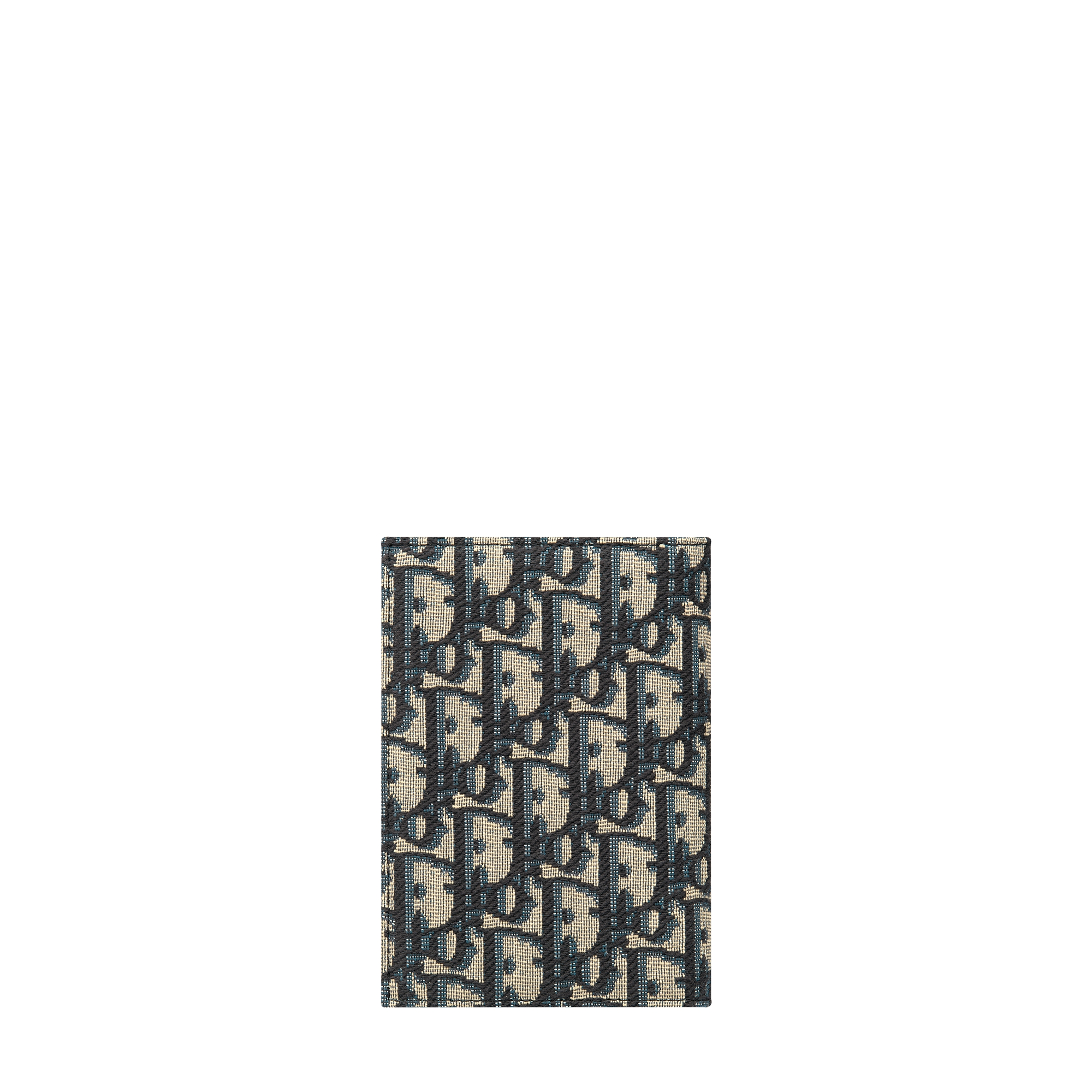 Passport Cover Beige and Black Dior Oblique Jacquard E08