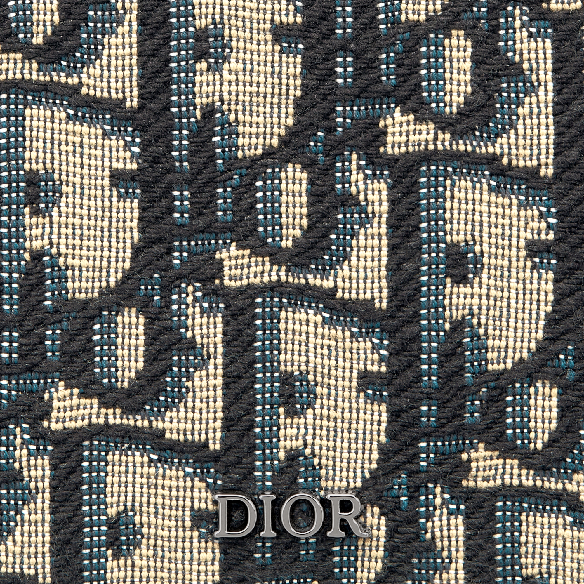 Passport Cover Beige and Black Dior Oblique Jacquard E09