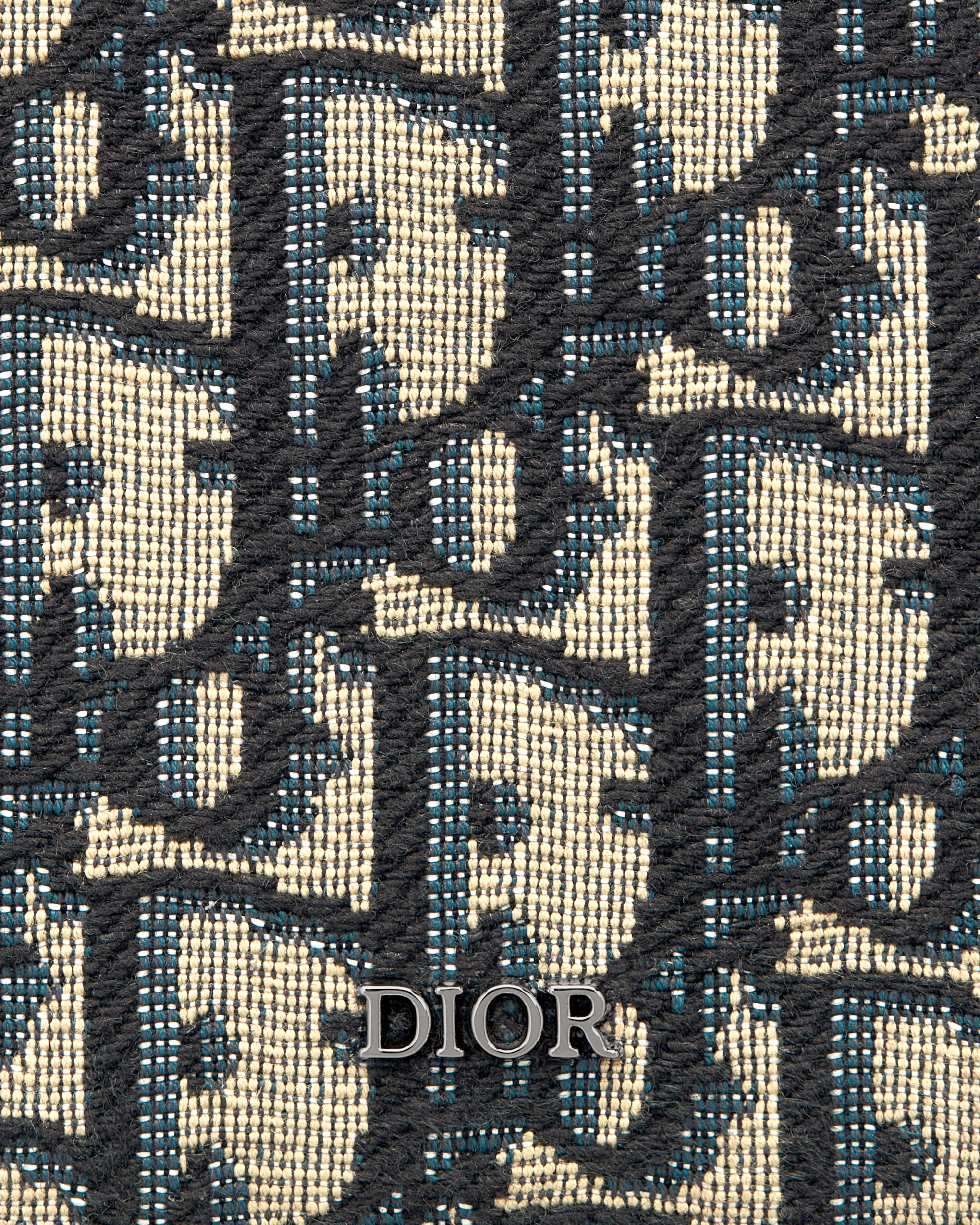 여권 커버 베이지 & 블랙 Dior Oblique 자카드 E09