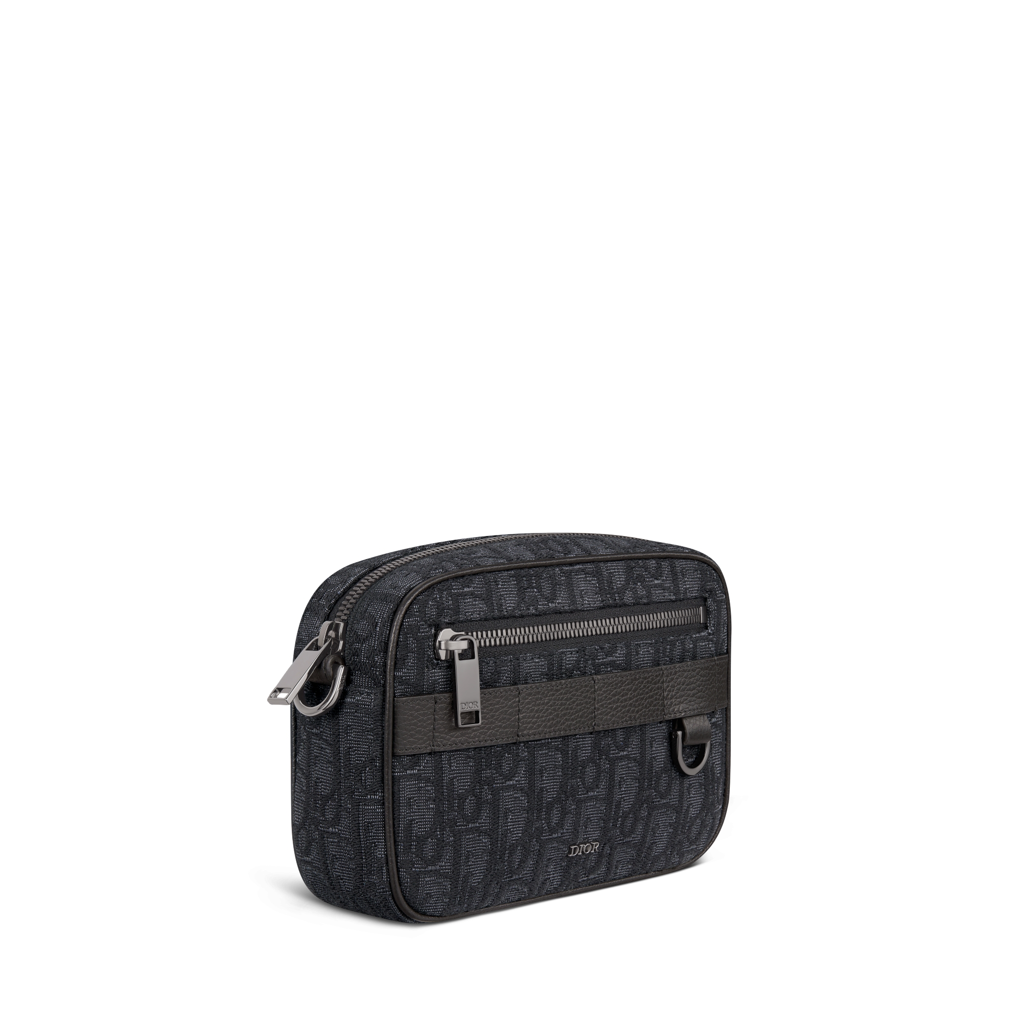 Mini Safari-tas met schouderband Zwarte Dior Oblique-jacquard E03