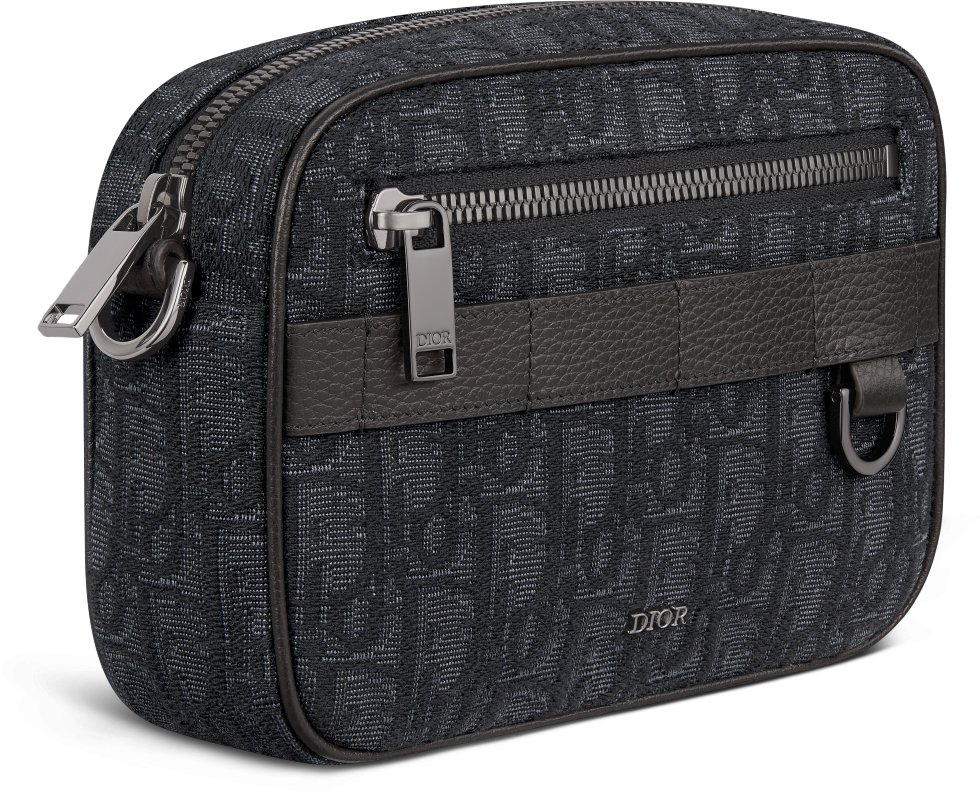 Mini Safari Bag with Strap Three quarter closed view