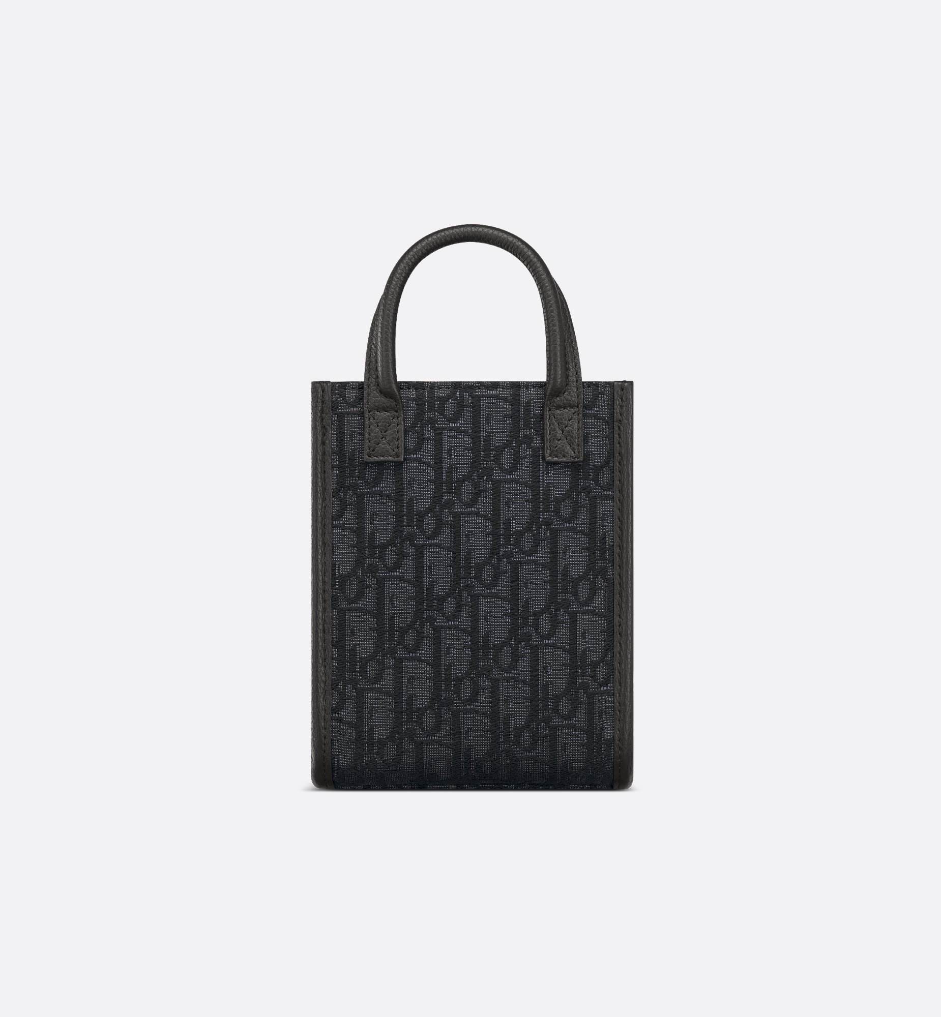 Safari North-South Mini Tote Bag Black Dior Oblique Jacquard Safari North-South Mini Tote Bag Black Dior Oblique Jacquard