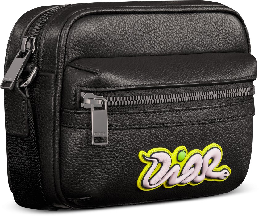 디올 디올 x 카우스 미니 라이더 2.0 지퍼 메신저 백 2ESWS034OYY_H958