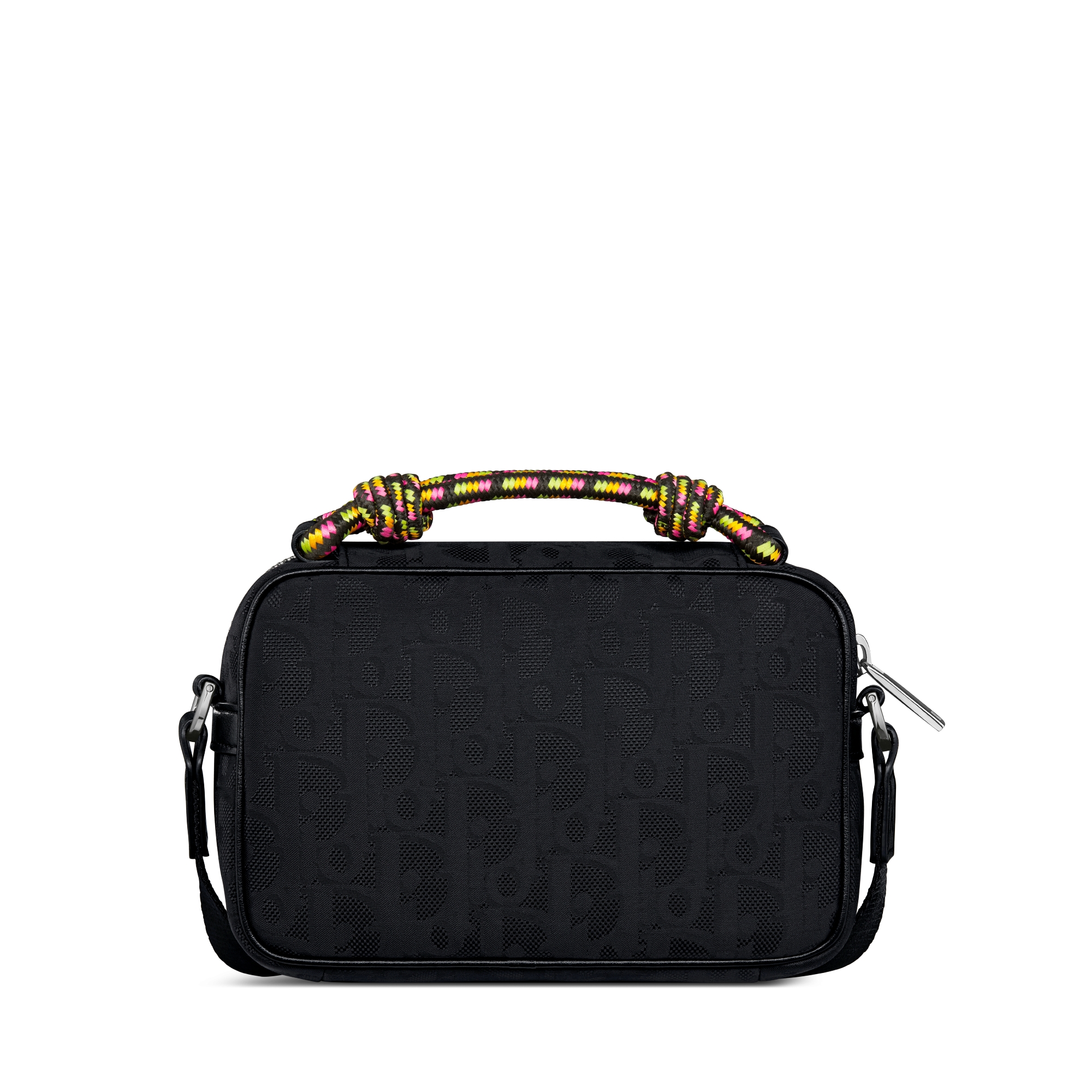 DIOR AND LEWIS HAMILTON 미니 지퍼 백 블랙 Dior Oblique 나일론 E08