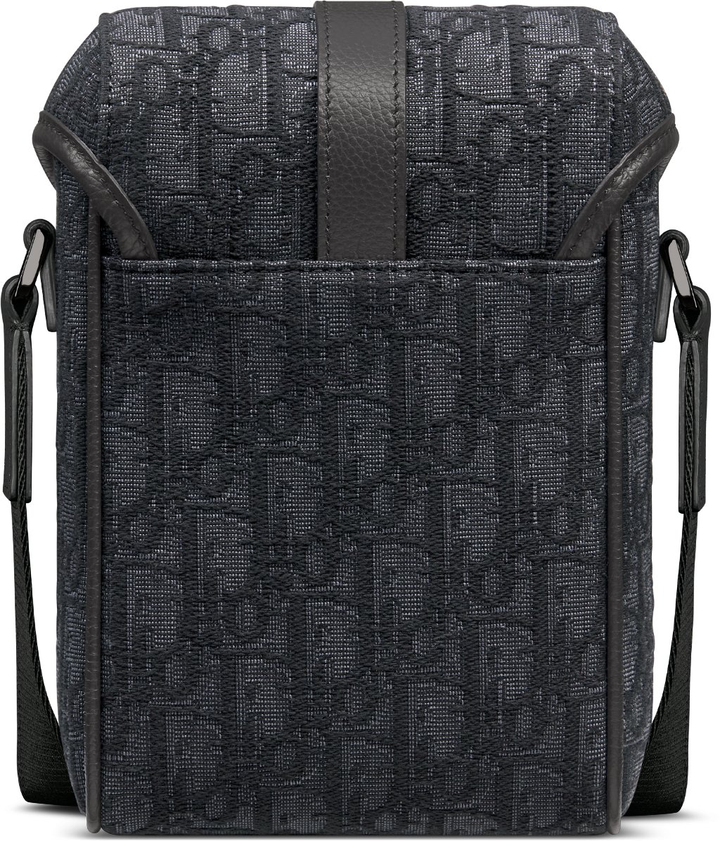 Borsa messenger mini verticale con pattina Dior Hit The Road aria_backView