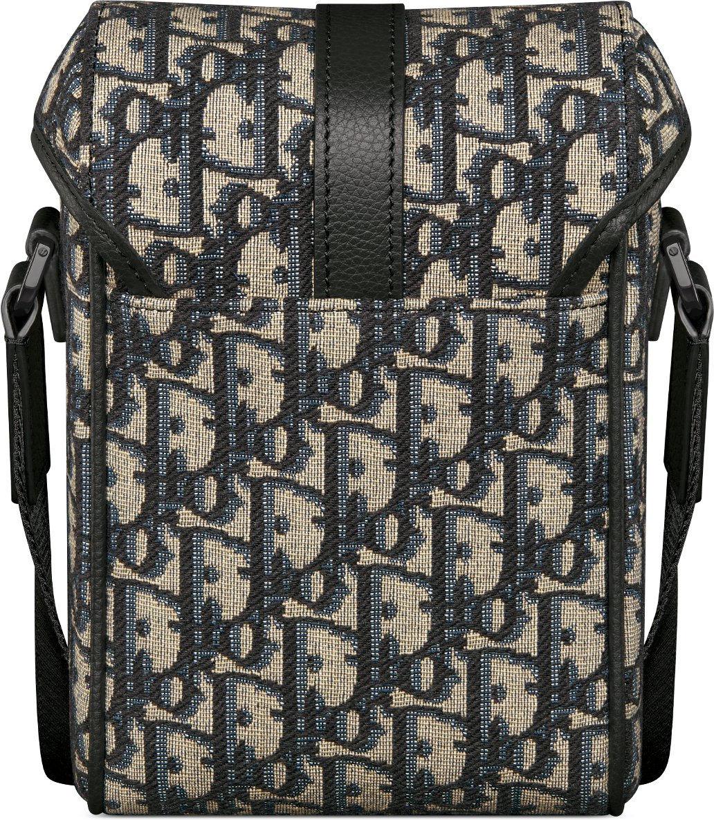 Borsa messenger mini verticale con pattina Dior Hit The Road aria_backView